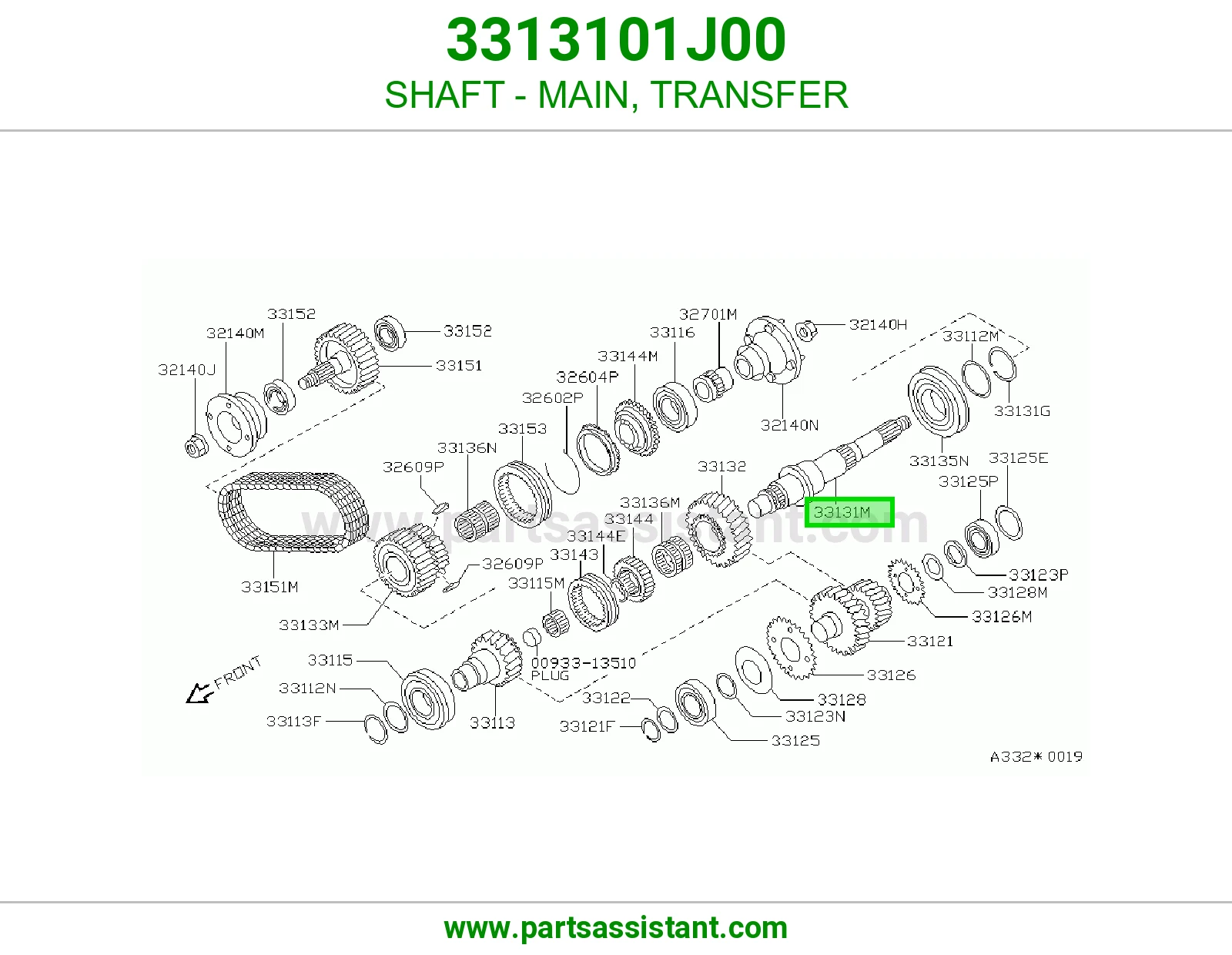 عمود رئيسي دبل 3313101J00