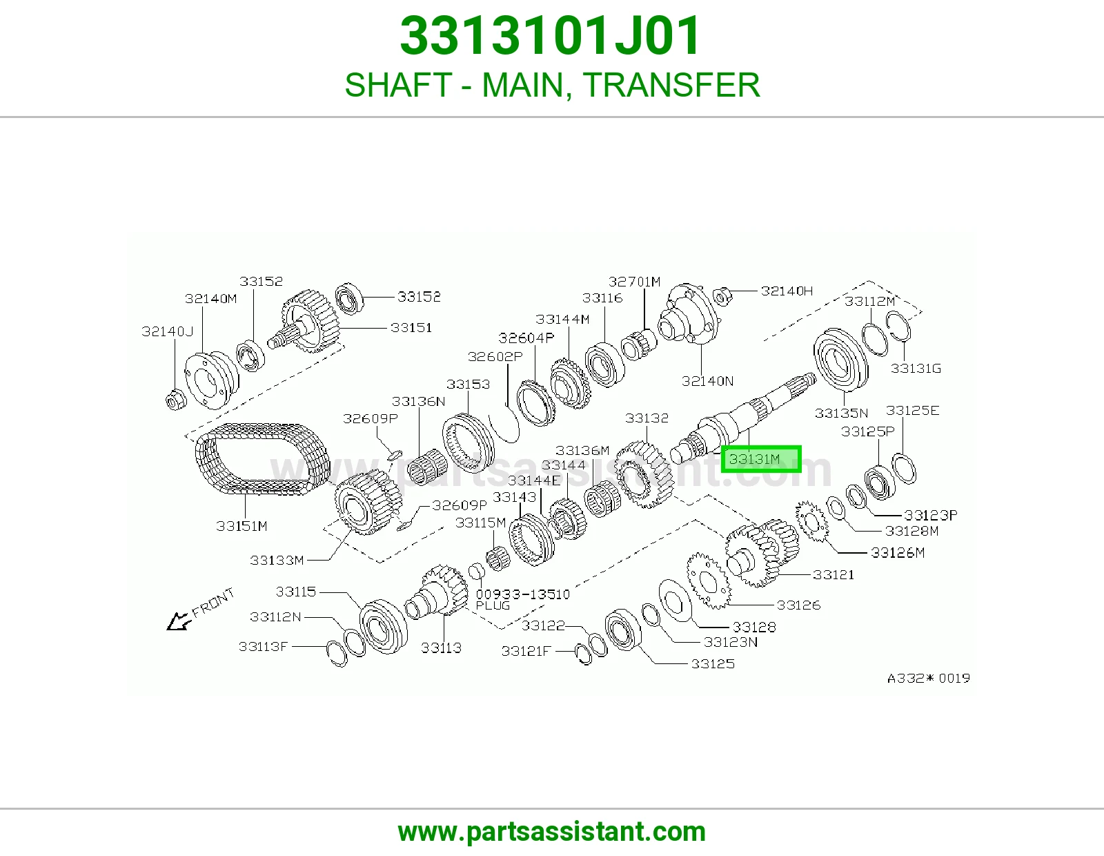 عمود رئيسي دبل 3313101J01