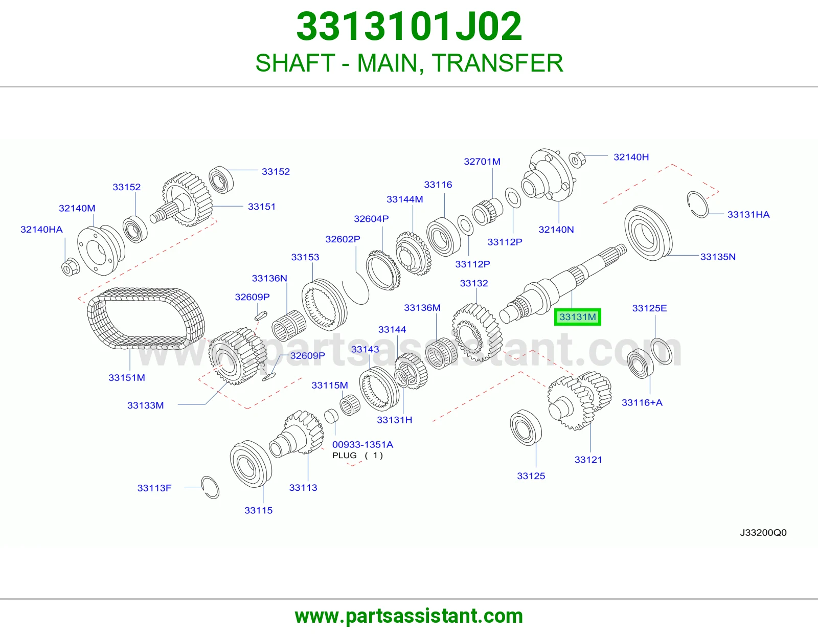 عمود رئيسي دبل 3313101J02