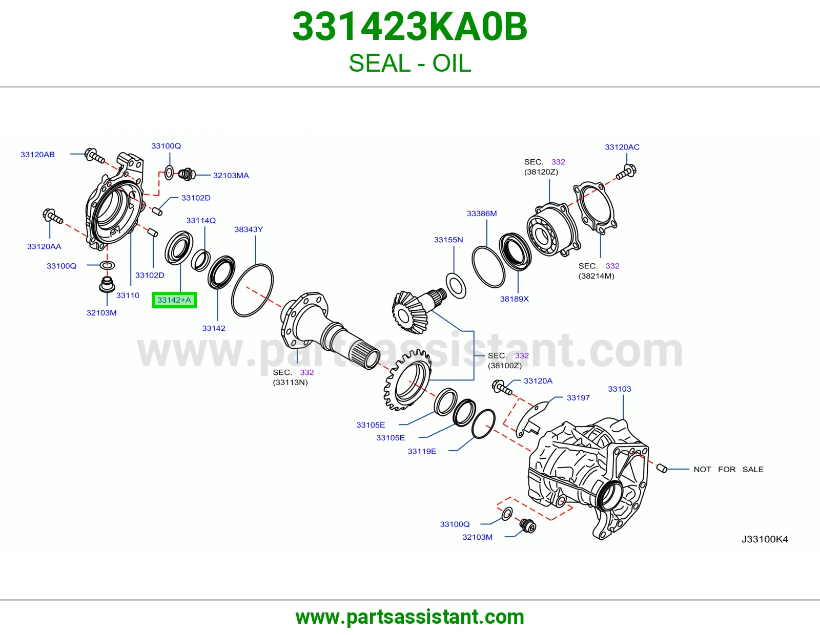 جلدة زيت 331423KA0B