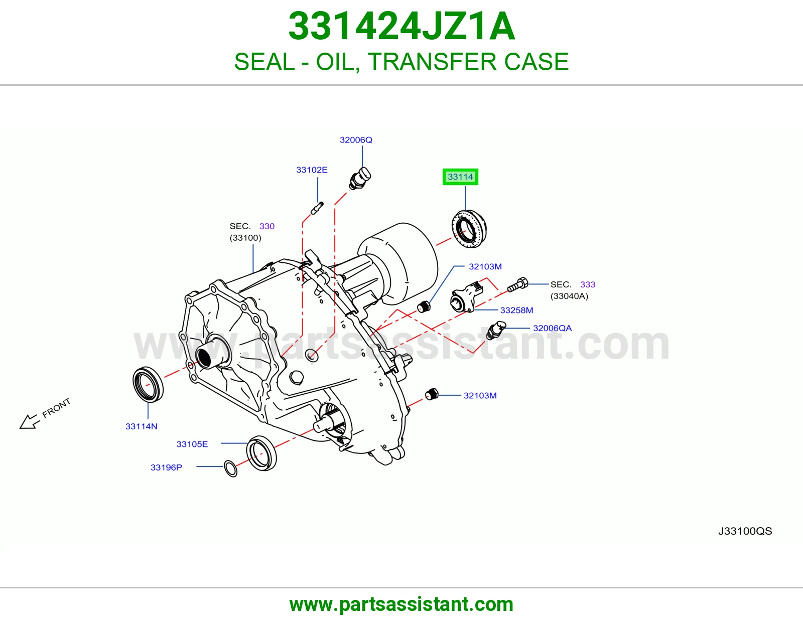 جلدة زيت علبة دبل 331424JZ1A