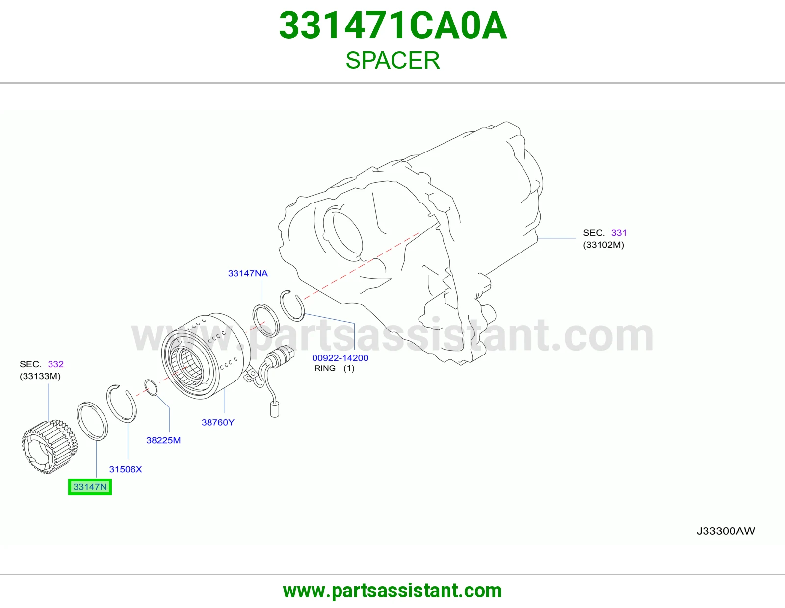 SPACER 331471CA0A