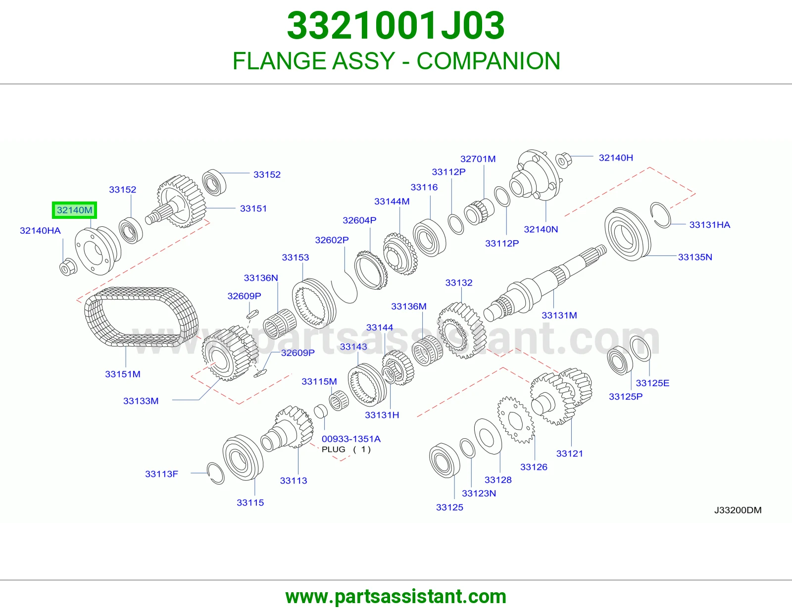FLANGE ASSY - COMPANION 3321001J03