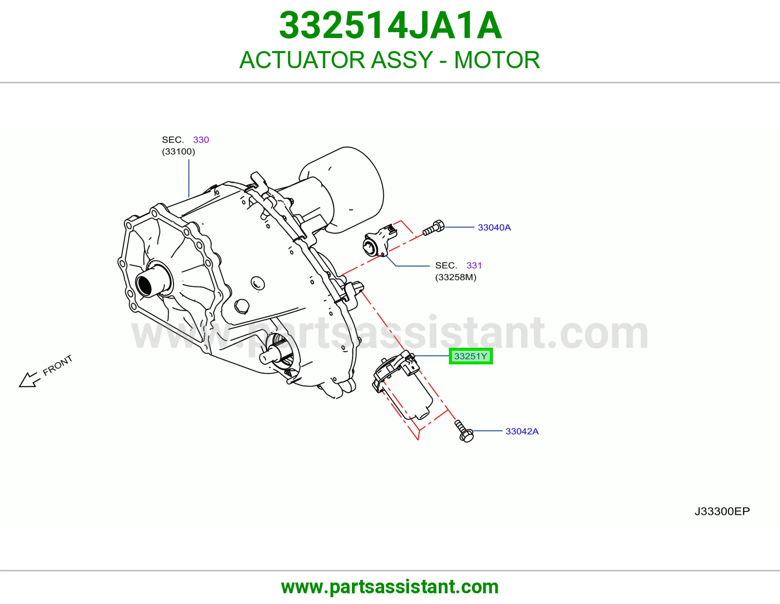تمتيك دينمو كامل 332514JA1A