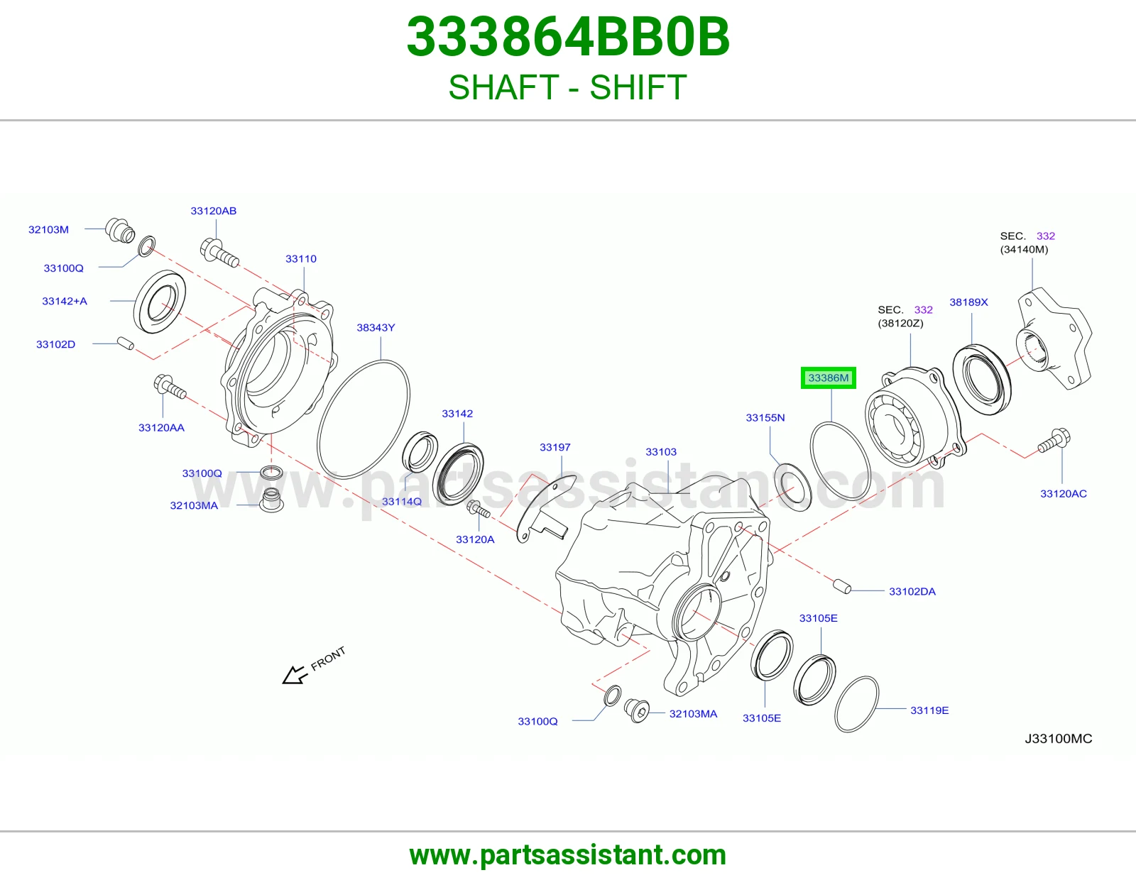 عمود تعشيق 333864BB0B