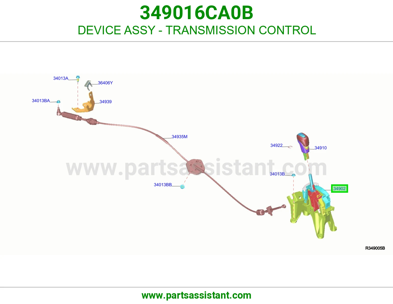 جهاز تحكم قير كامل 349016CA0B