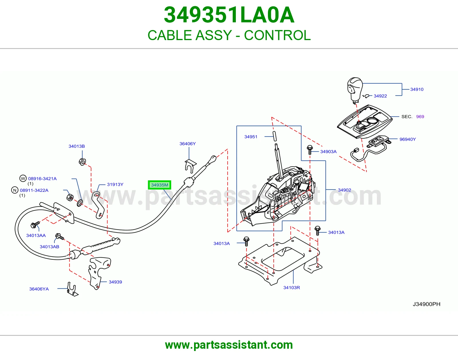 سلك تحكم كامل 349351LA0A