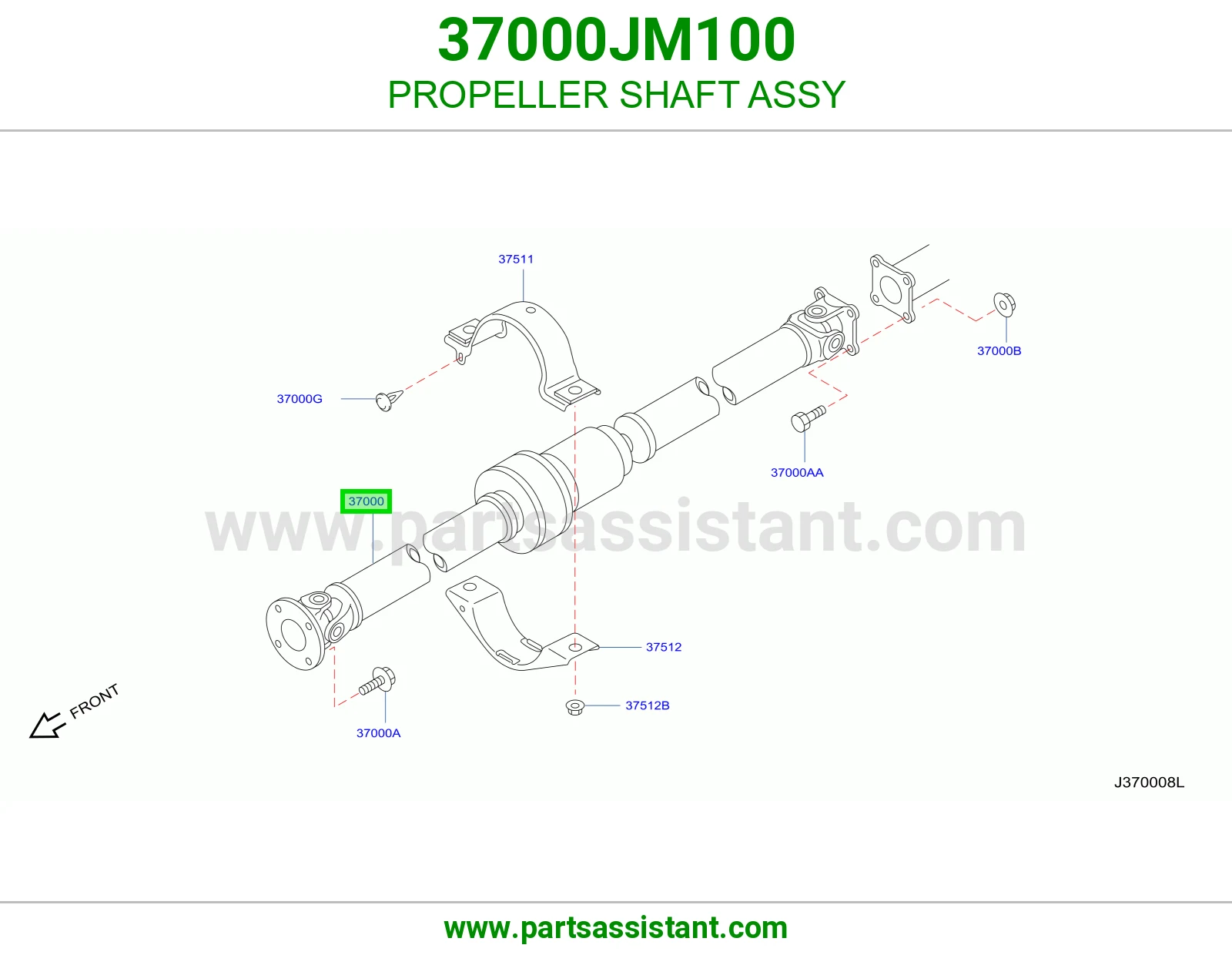 عمود كردان 37000JM100