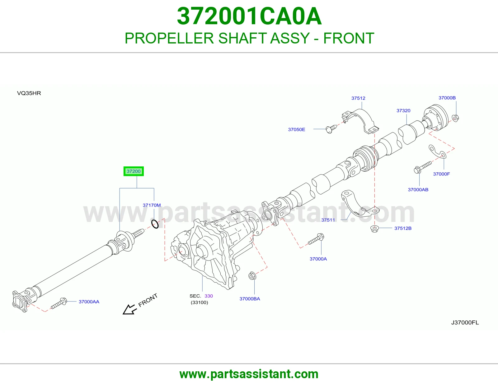 عمود دبل امامي 372001CA0A