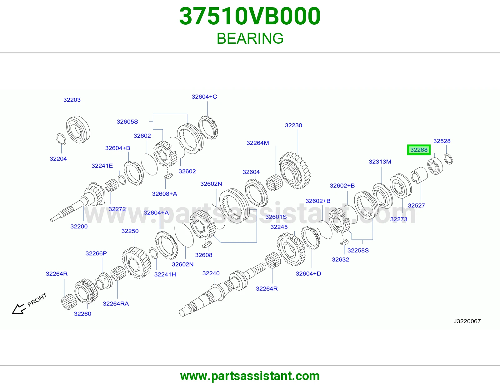 BEARING 37510VB000