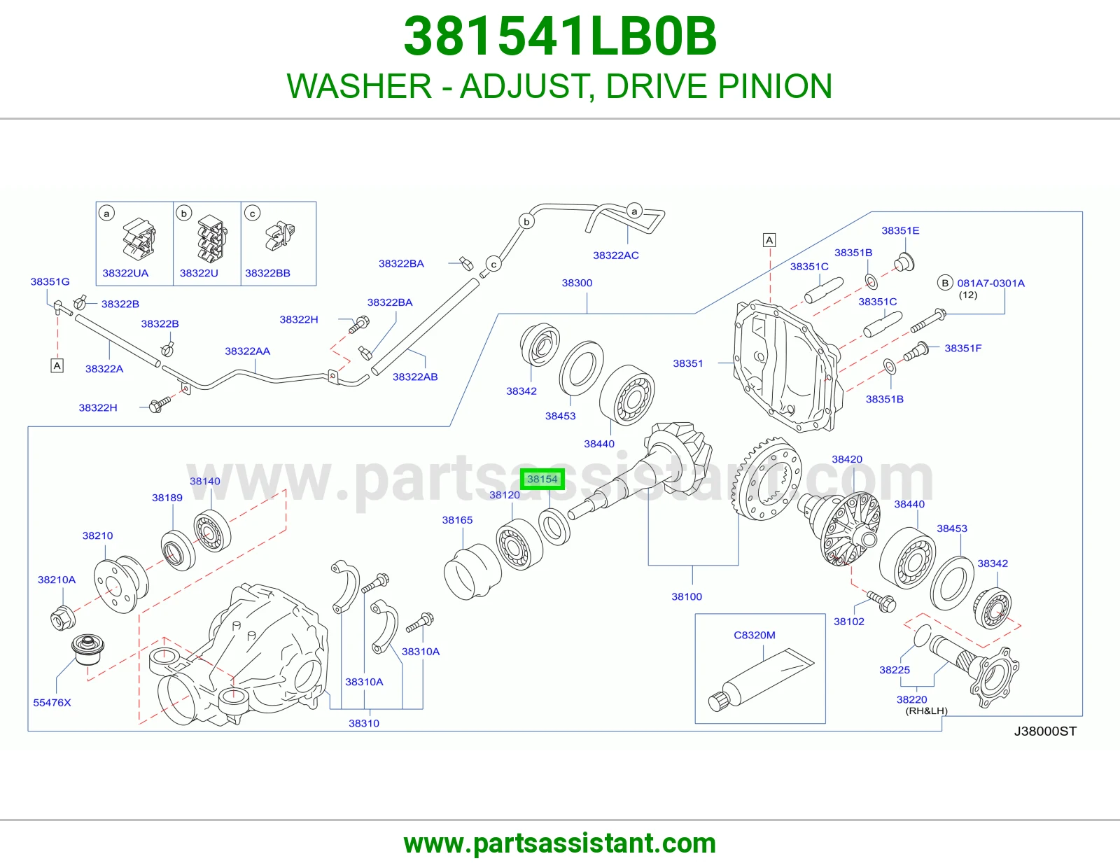 وردة ضبط بنيون دفرنس 381541LB0B