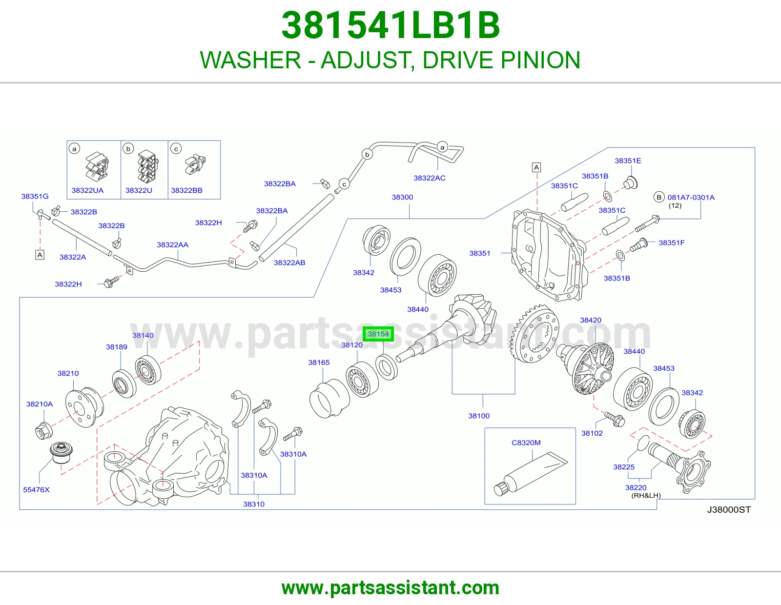 وردة ضبط بنيون دفرنس 381541LB1B