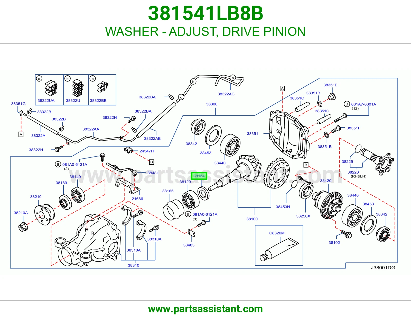 وردة ضبط بنيون دفرنس 381541LB8B