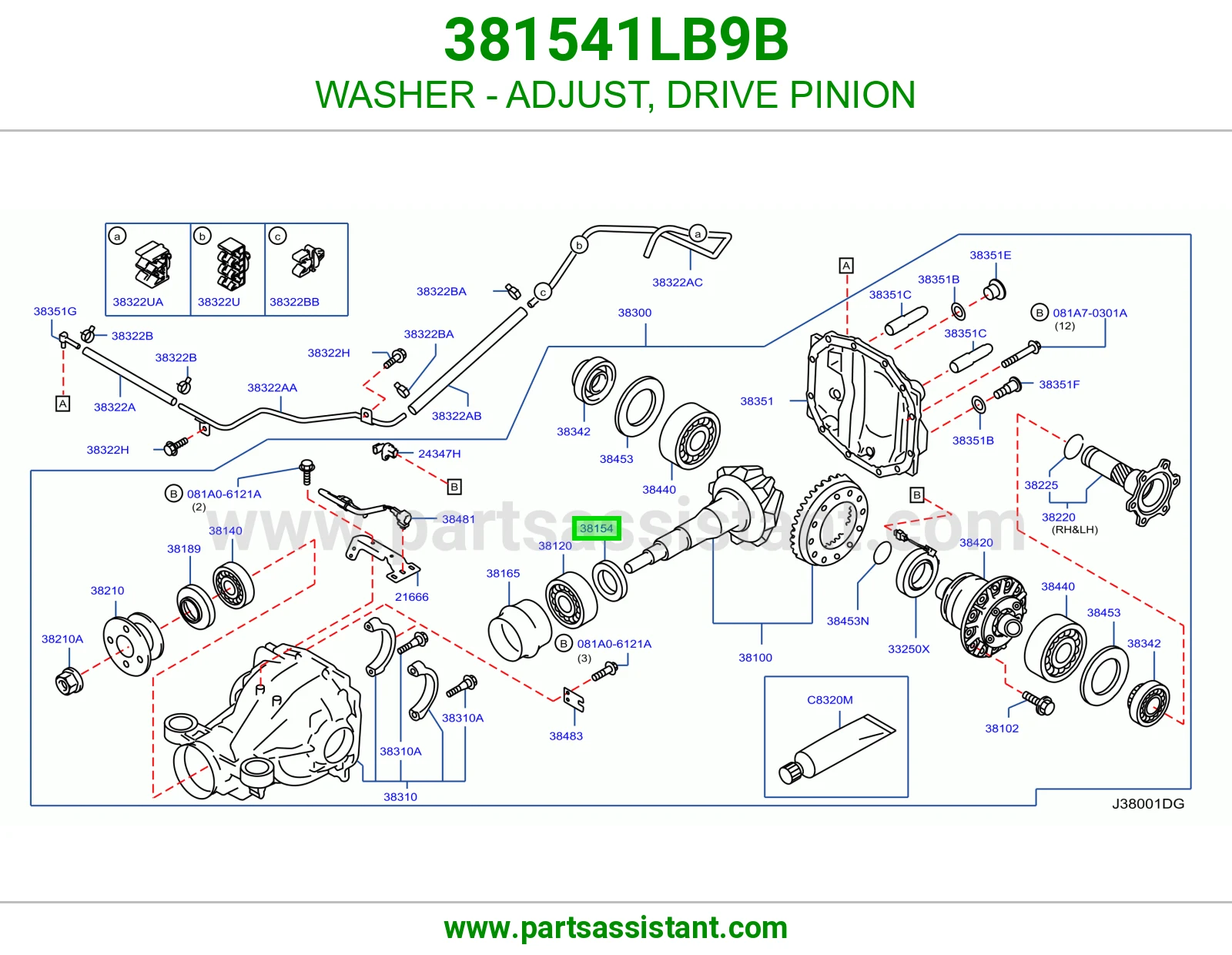 وردة ضبط بنيون دفرنس 381541LB9B