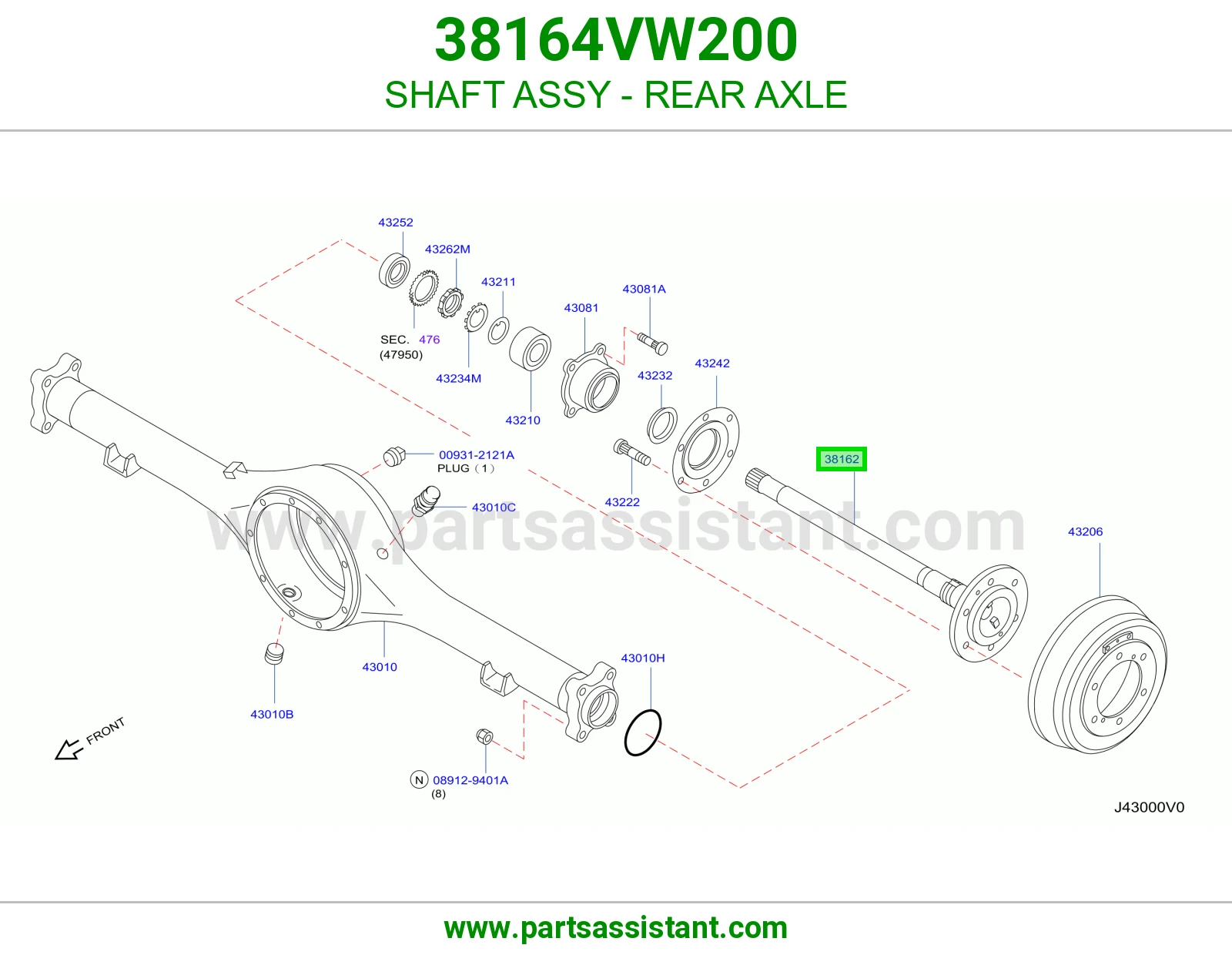عكس خلفي 38164VW200