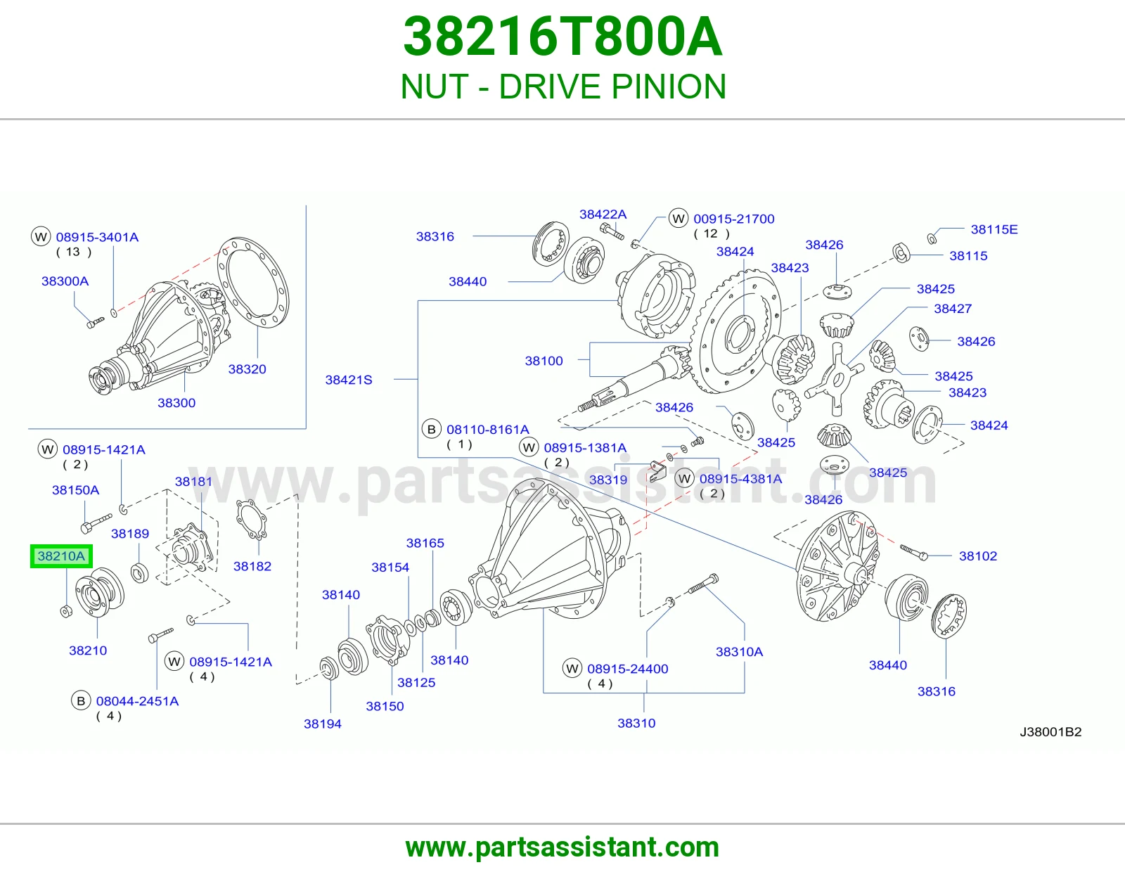 صامولة بنيون دفرنس 38216T800A