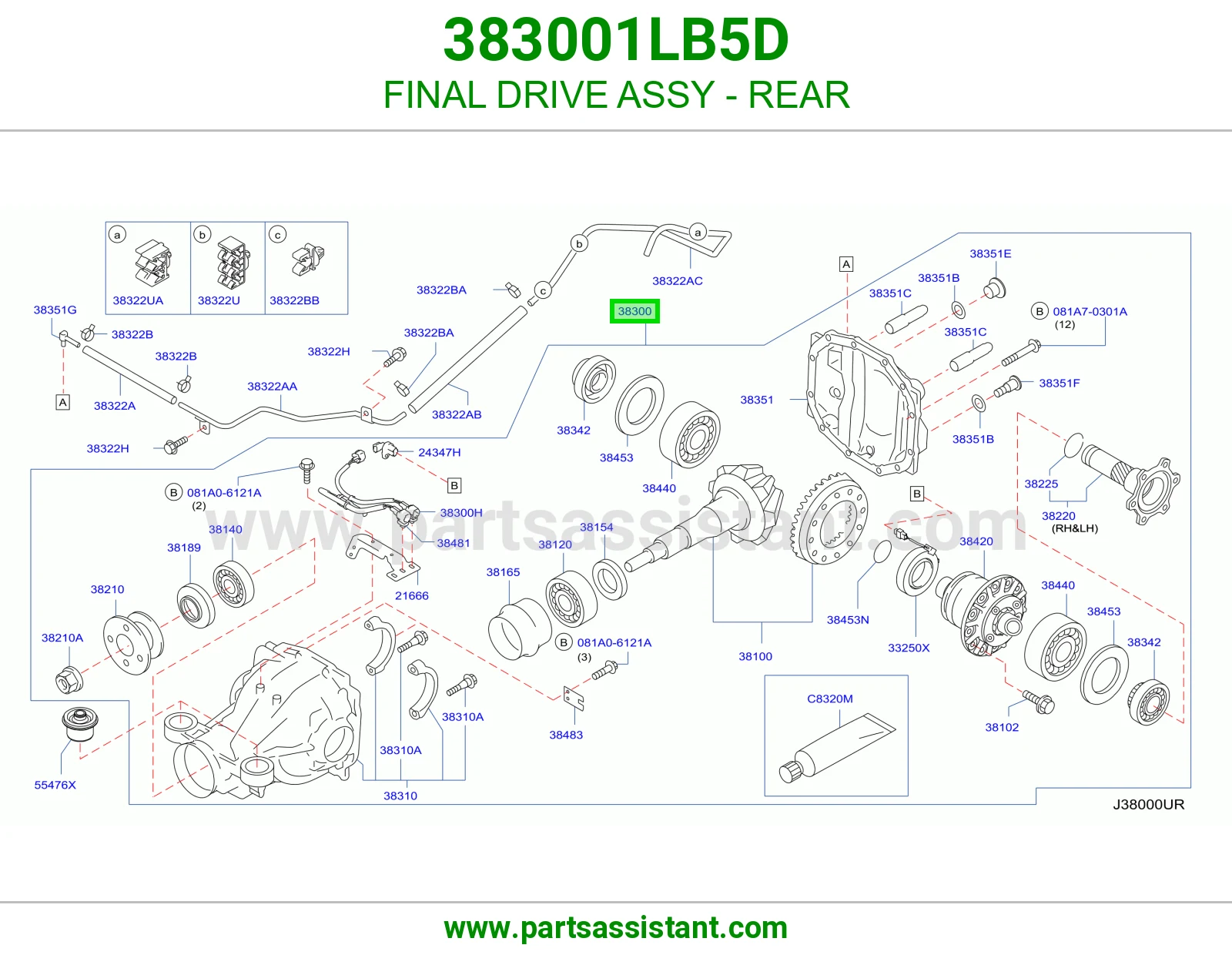 كارونه خلفيه 383001LB5D
