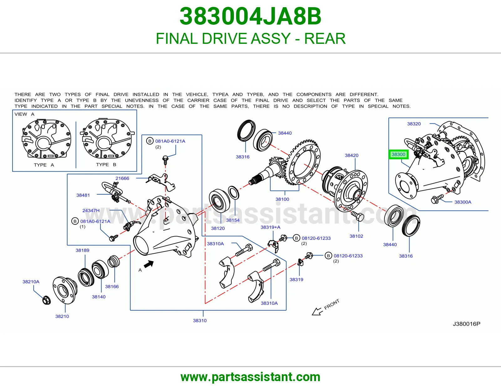 كارونه خلفيه 383004JA8B