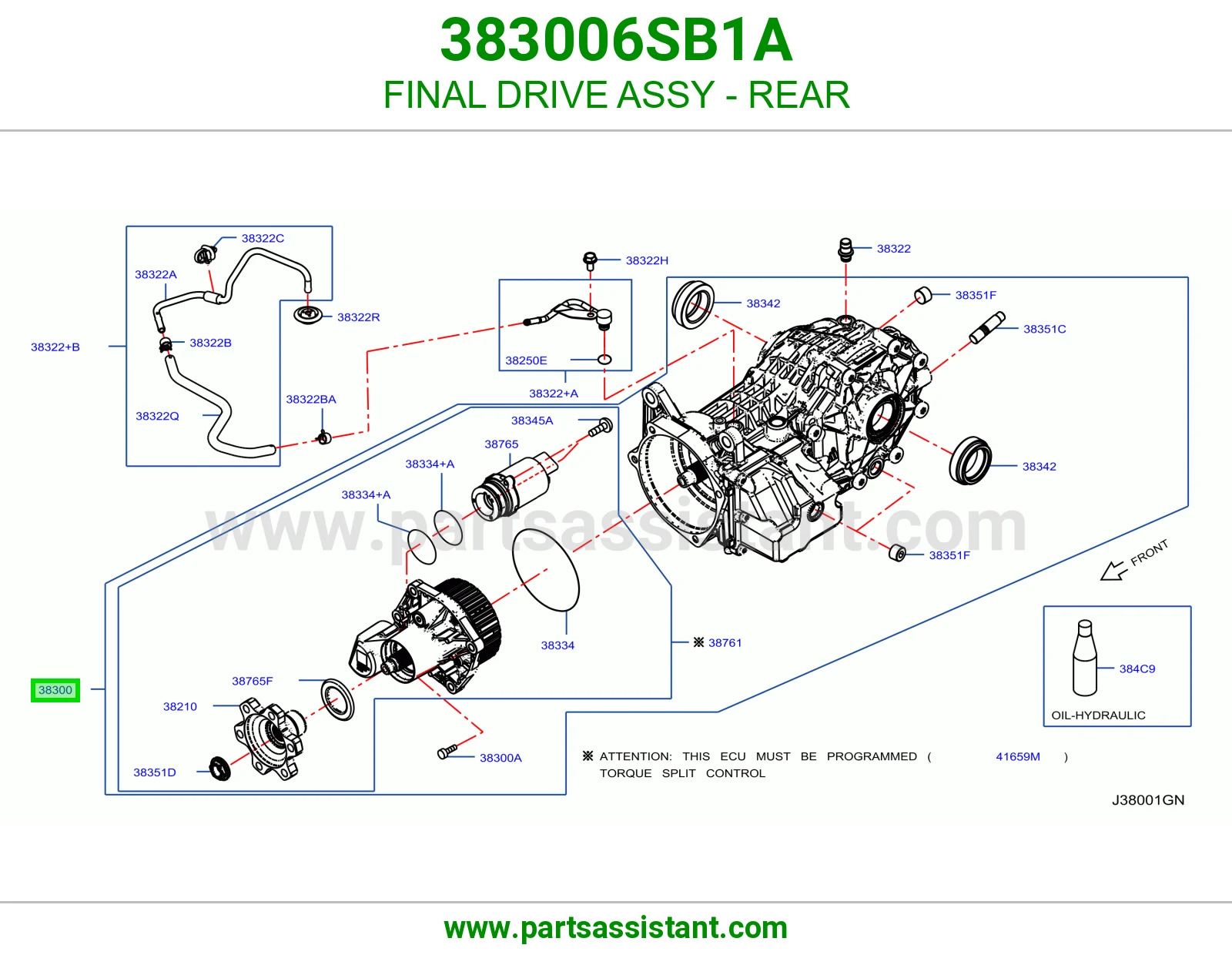 كارونه خلفيه 383006SB1A