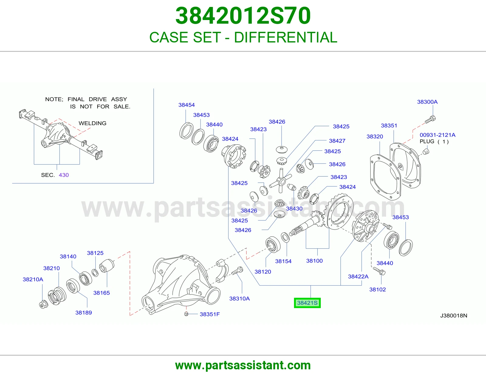طقم علبة دفرنس 3842012S70