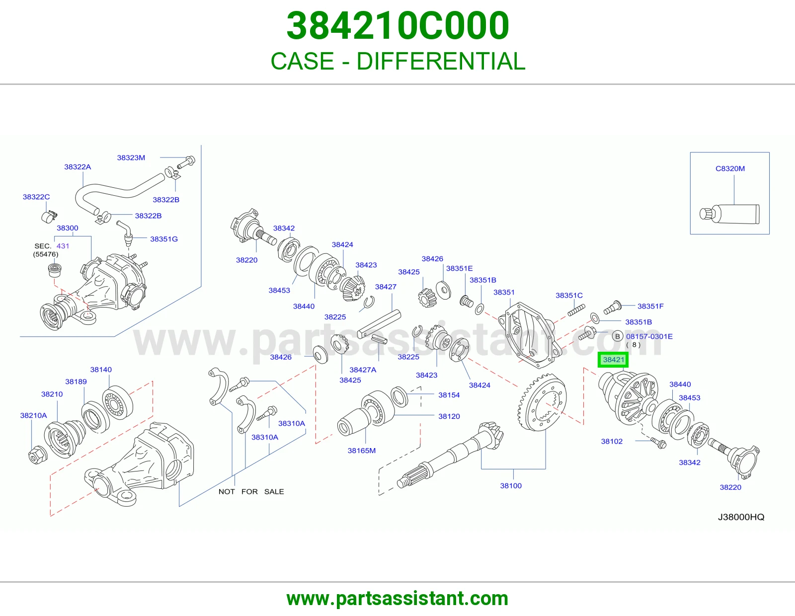 CASE - DIFFERENTIAL 384210C000