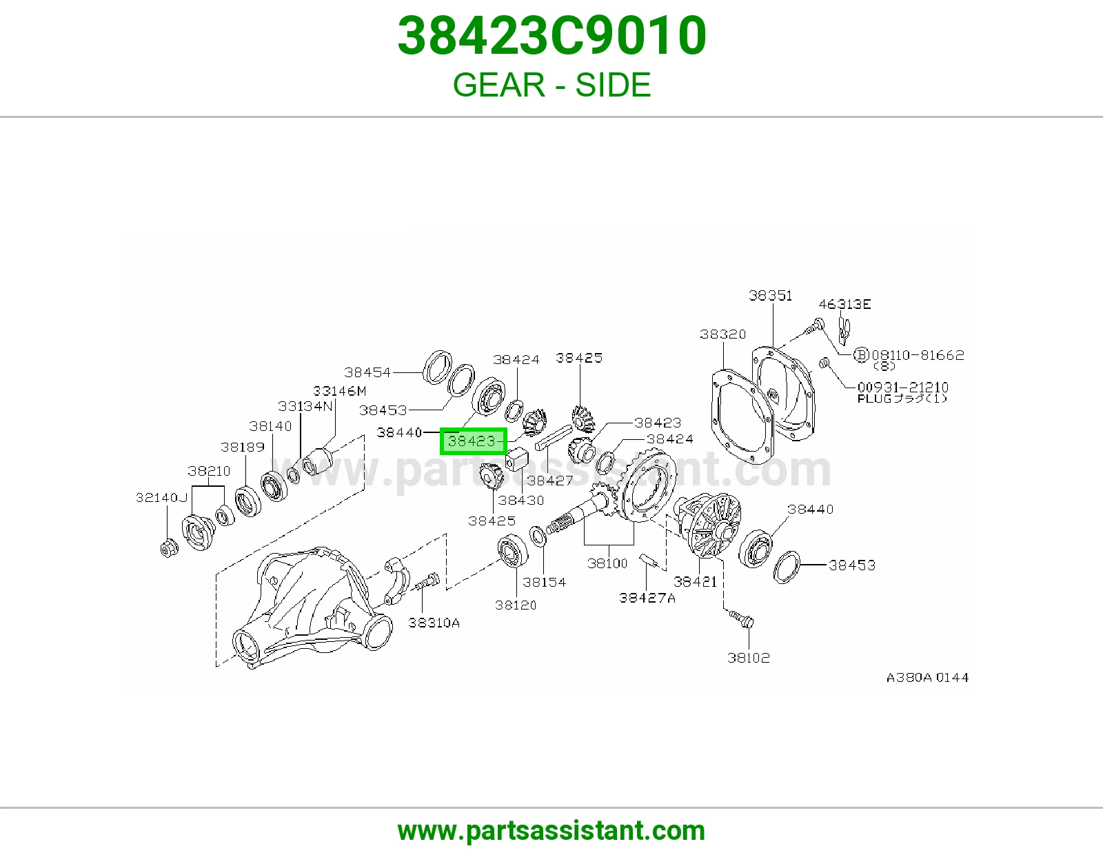 GEAR - SIDE 38423C9010