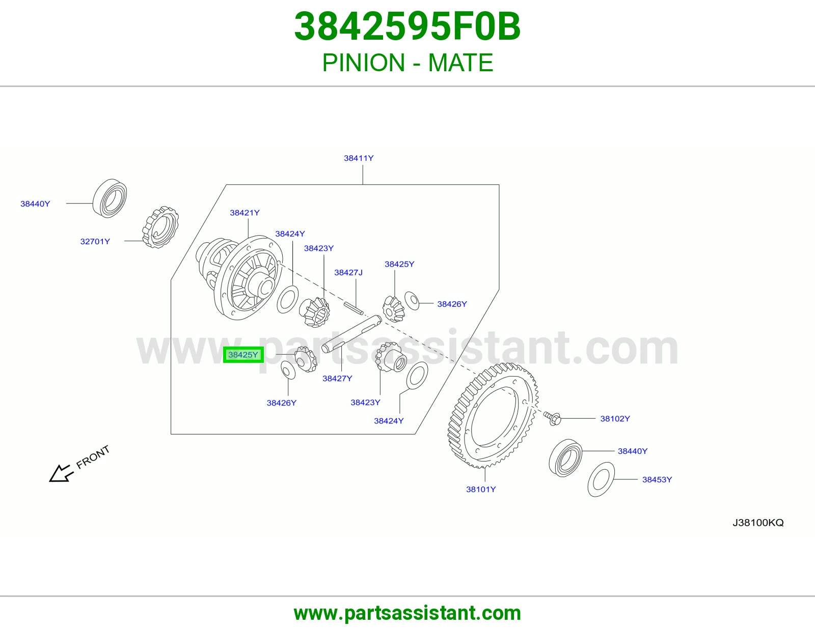 PINION - MATE 3842595F0B