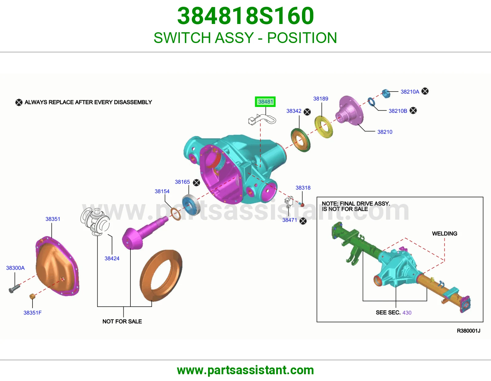 سويتش موضع كامل 384818S160