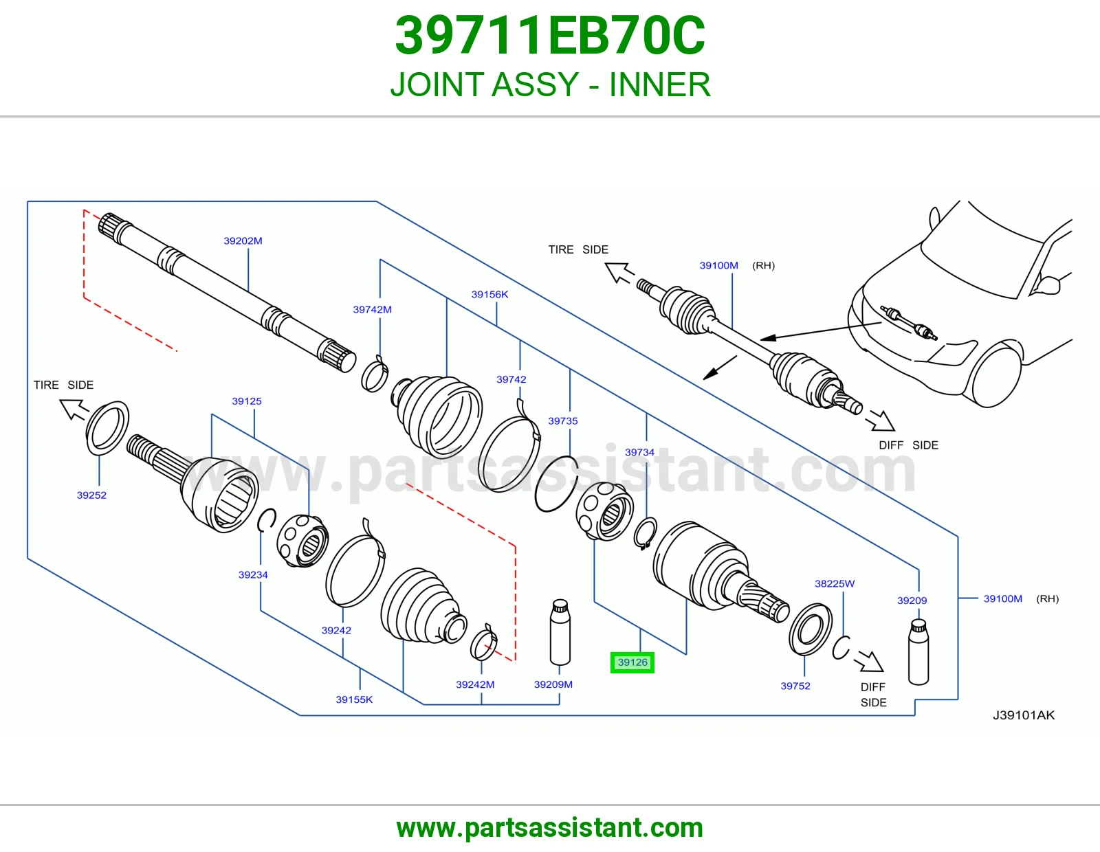 صليب داخلي كامل 39711EB70C