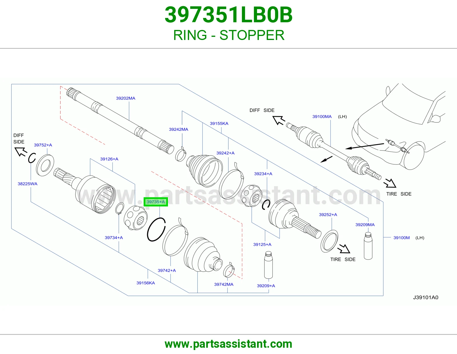 حلقة ستوب 397351LB0B