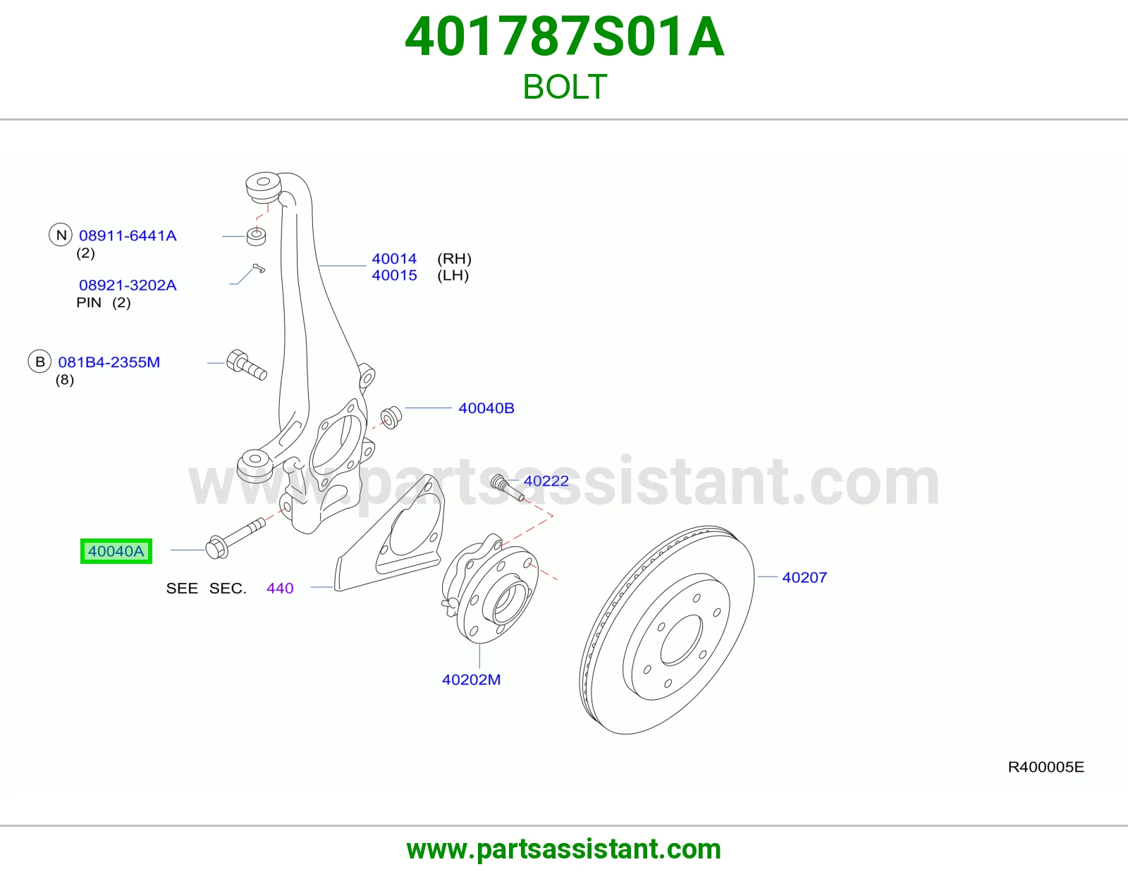 مسمار 401787S01A