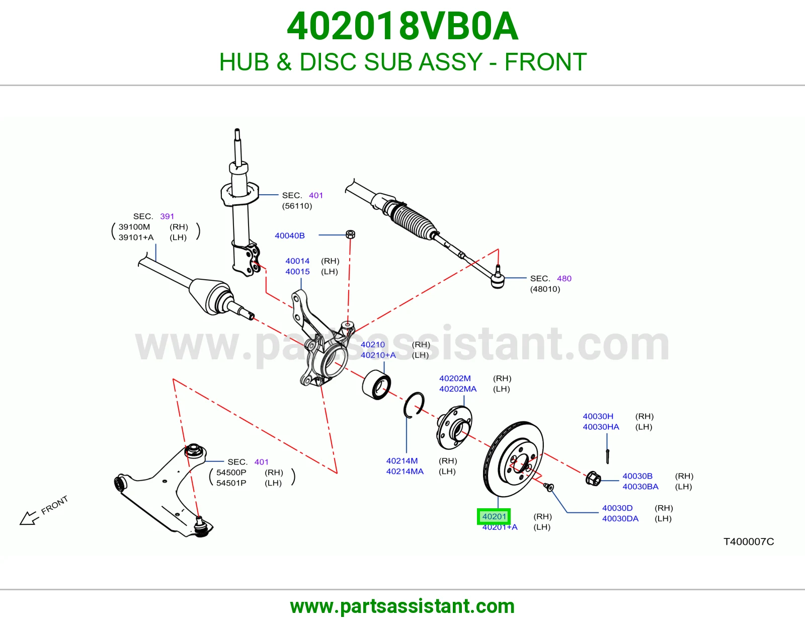 فلنجة هوب أمامي 402018VB0A