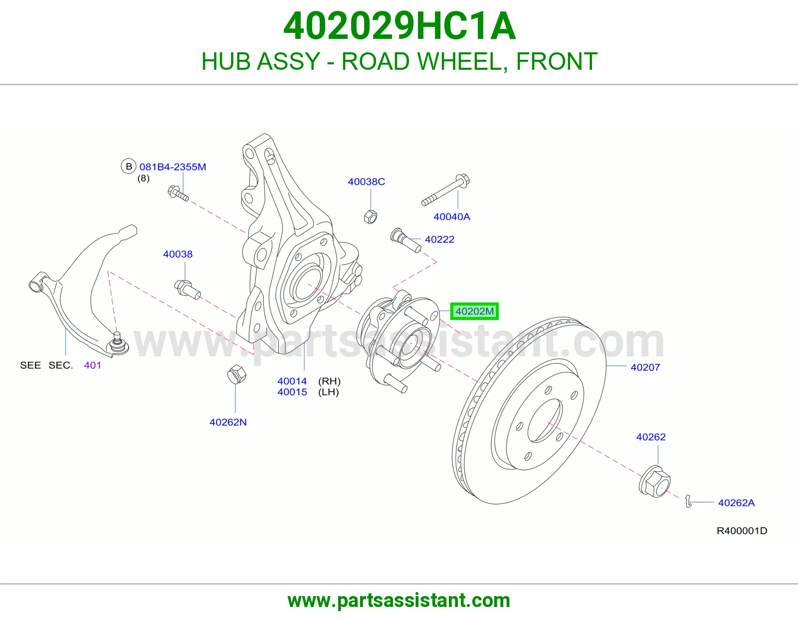 فلنجه كفر امامي 402029HC1A