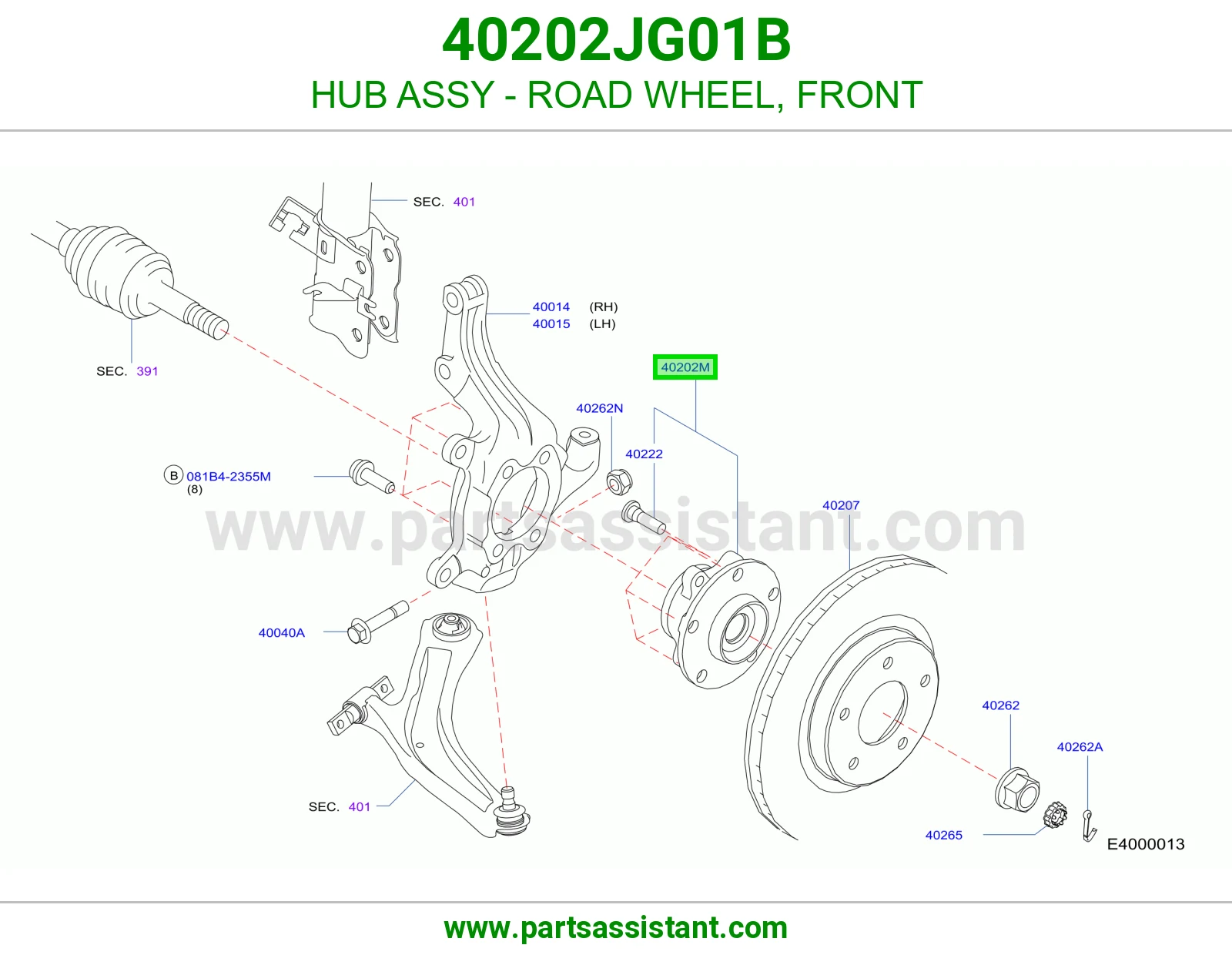 فلنجه كفر امامي 40202JG01B