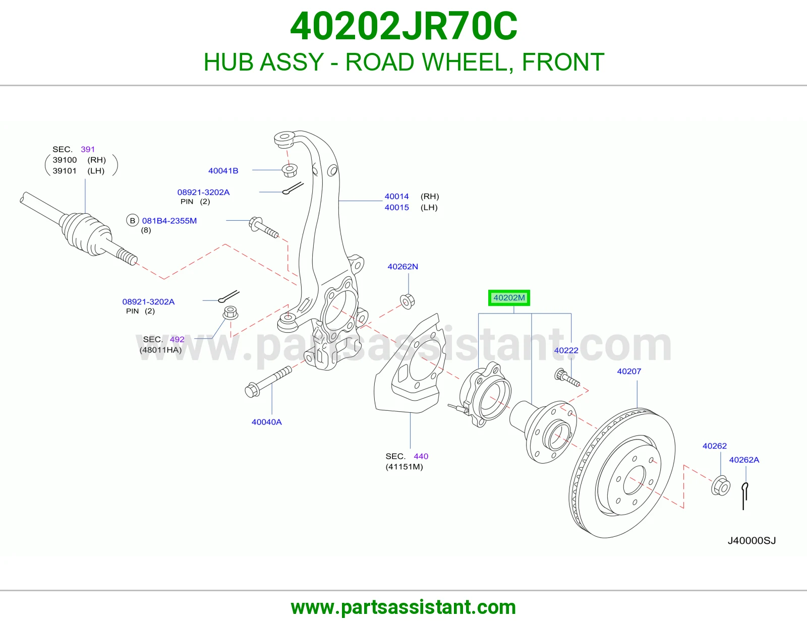 فلنجه كفر امامي 40202JR70C