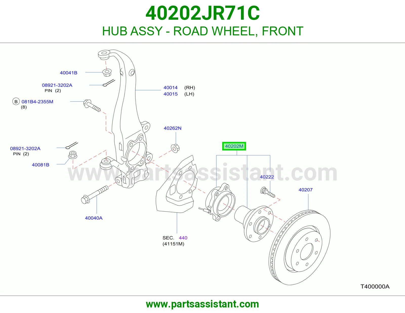 فلنجه كفر امامي 40202JR71C