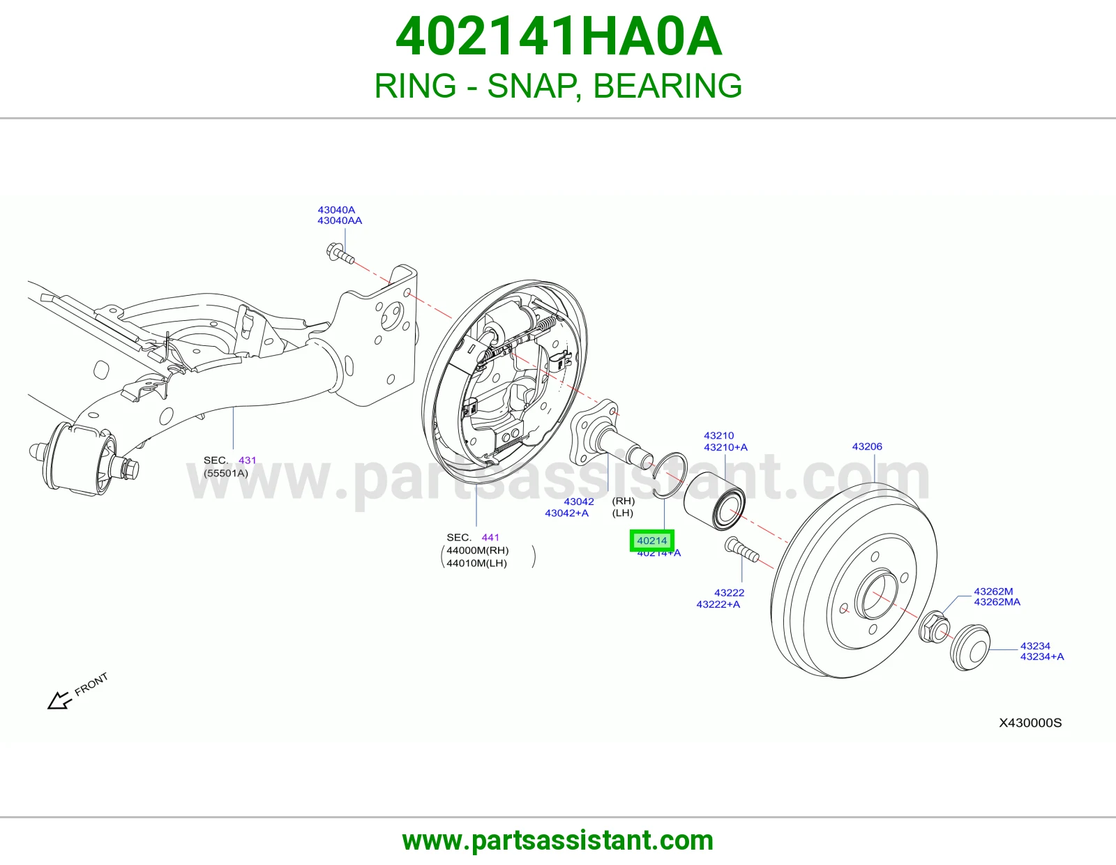 حلقة كلبس 402141HA0A