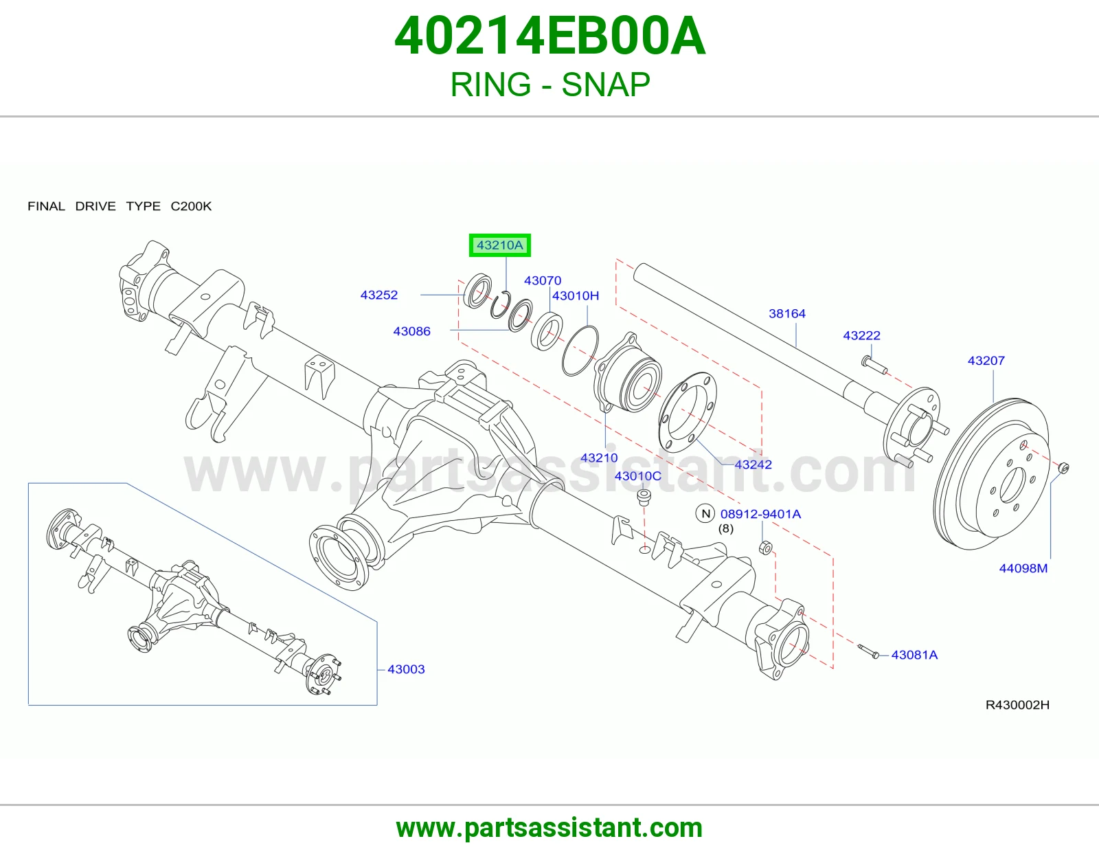 حلقة كلبس 40214EB00A
