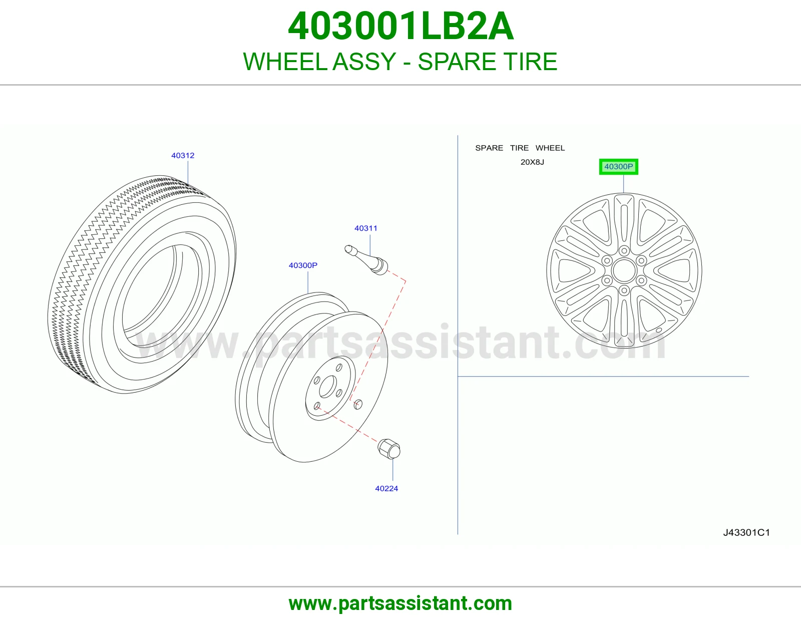 جنط 403001LB2A