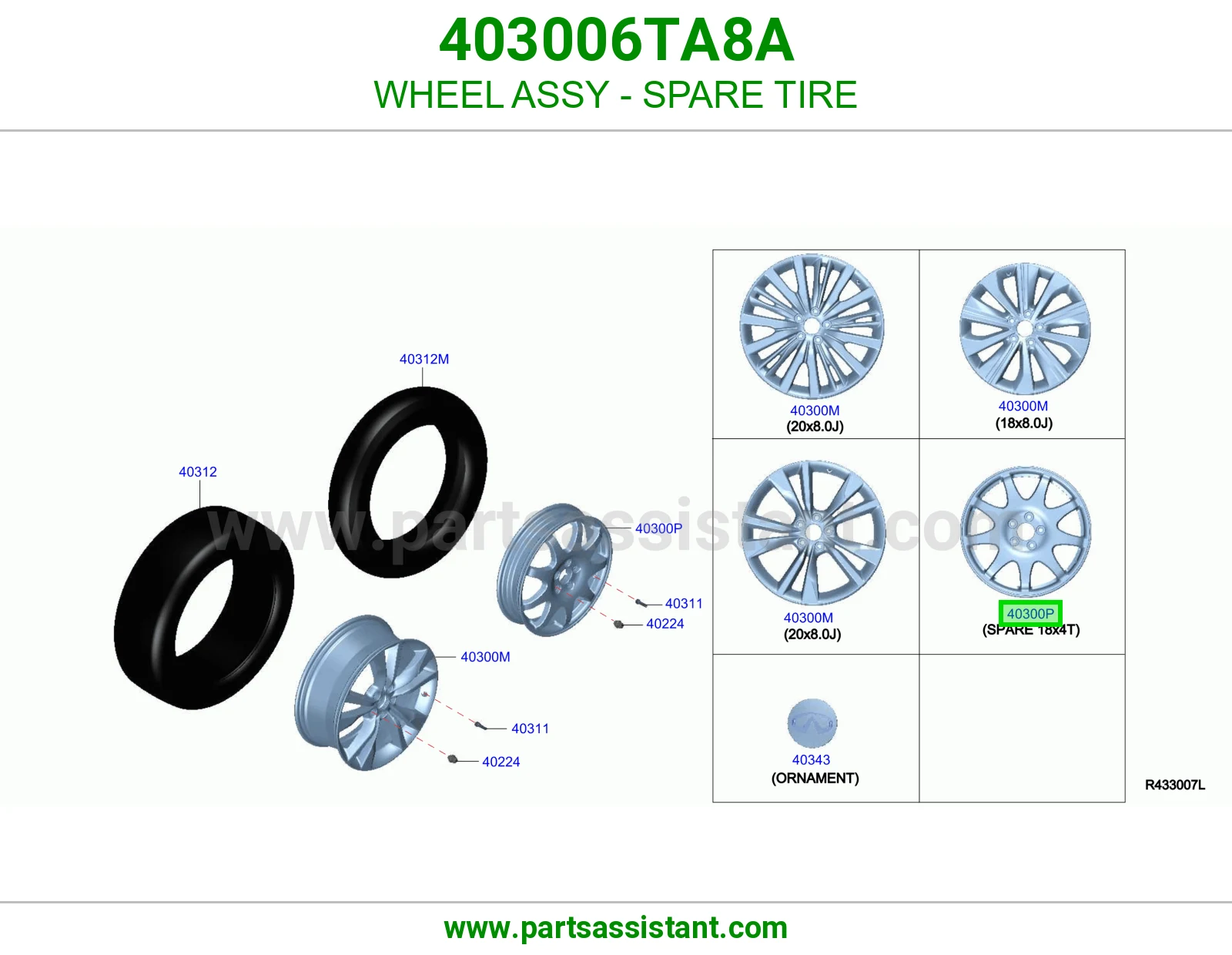 جنط 403006TA8A