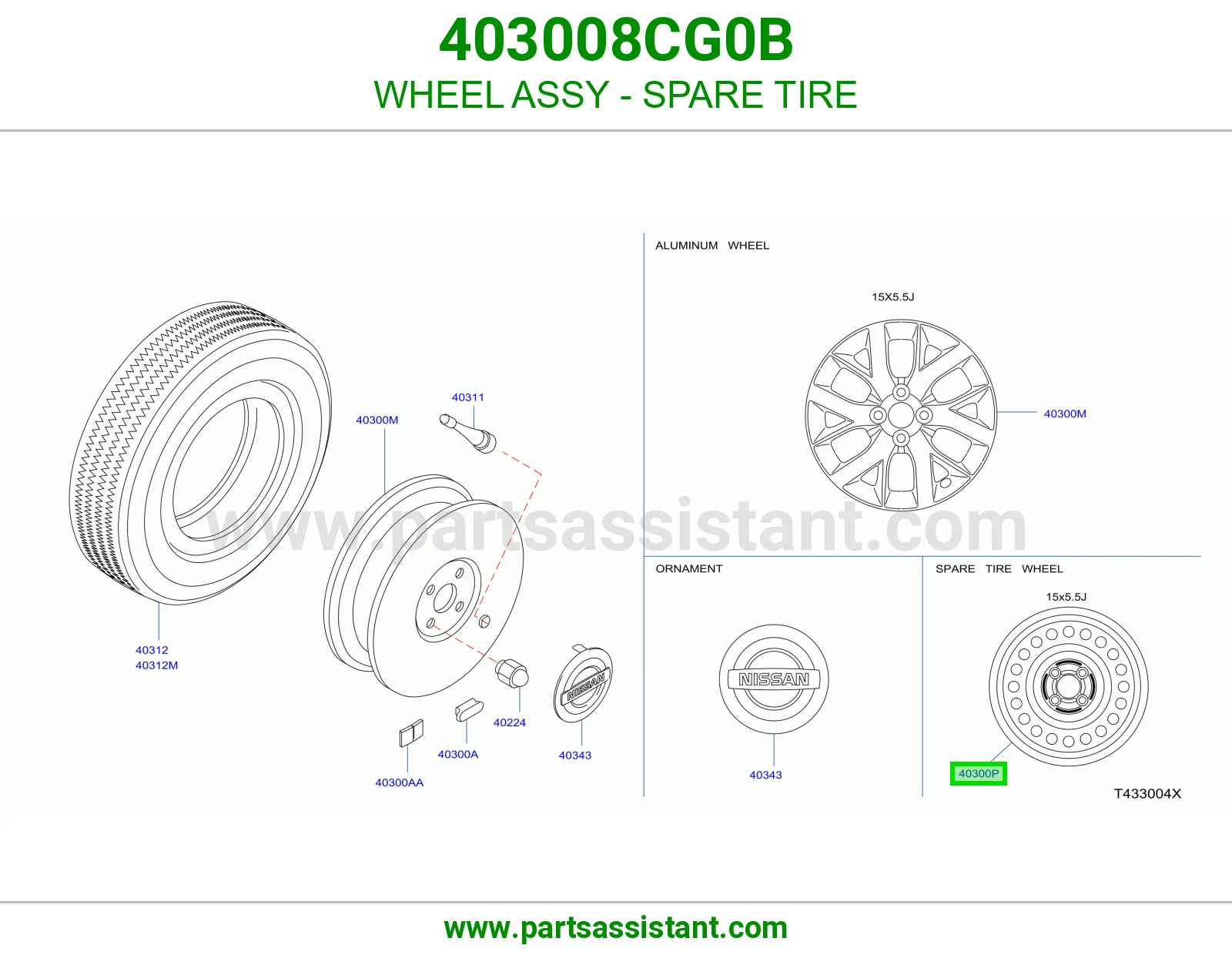 جنط 403008CG0B