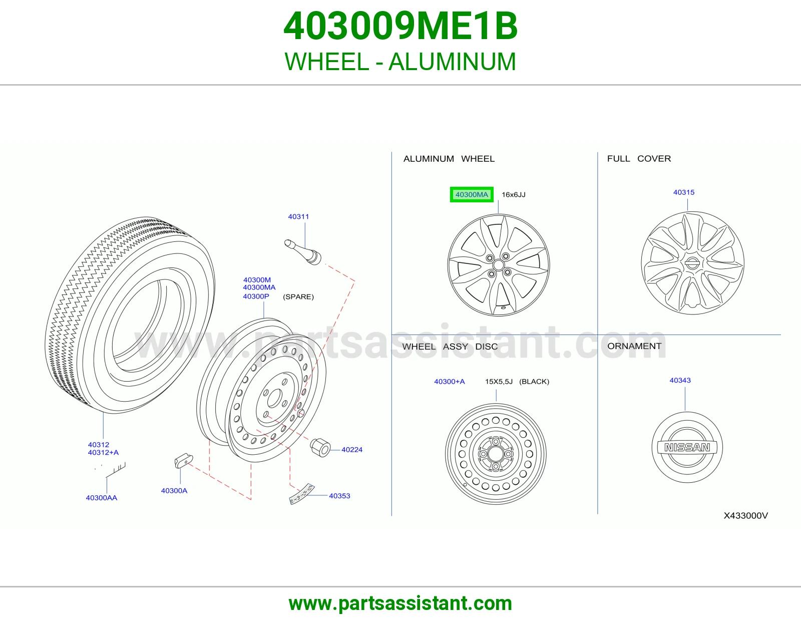 جنط 403009ME1B
