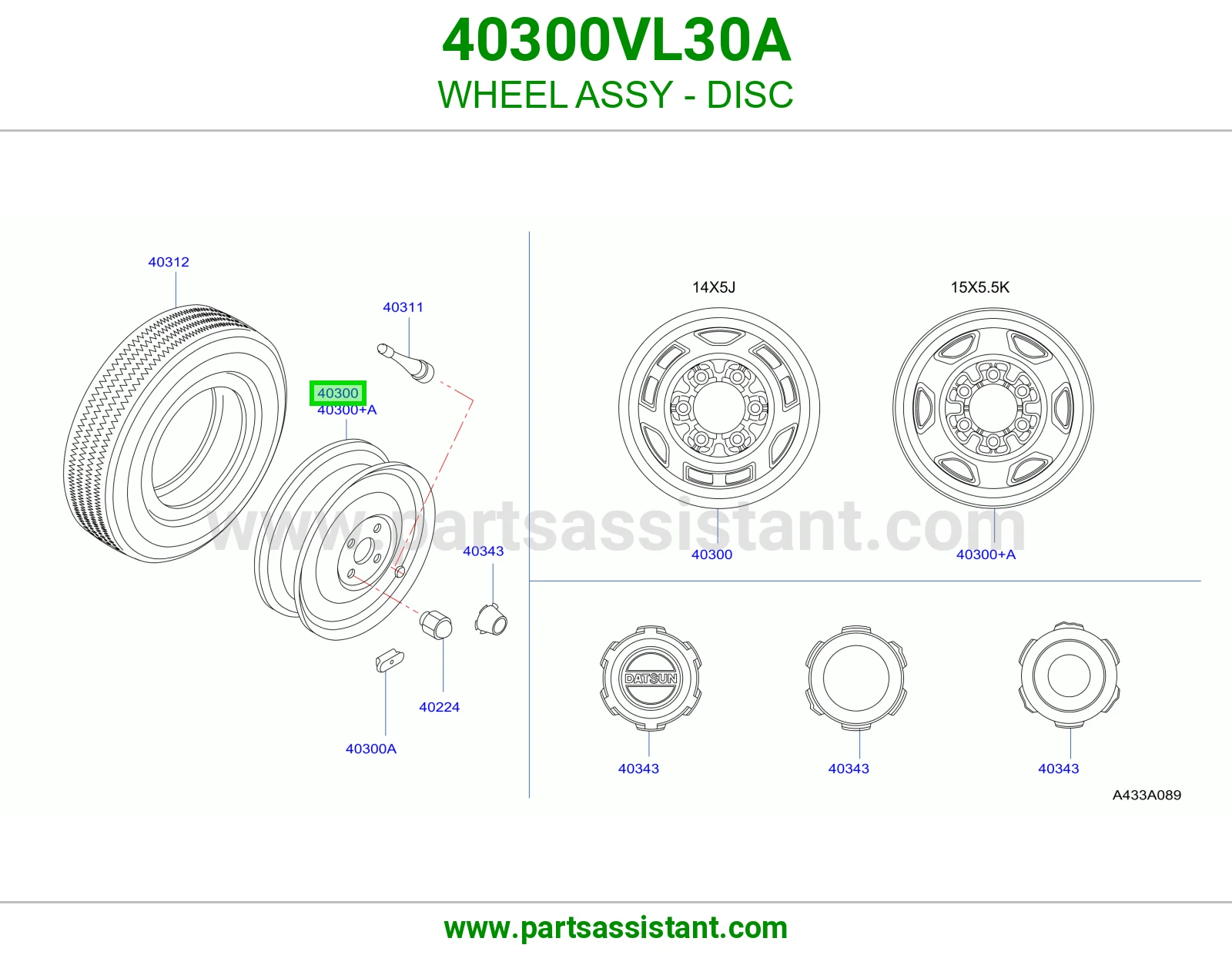 جنط ديسك كامل 40300VL30A