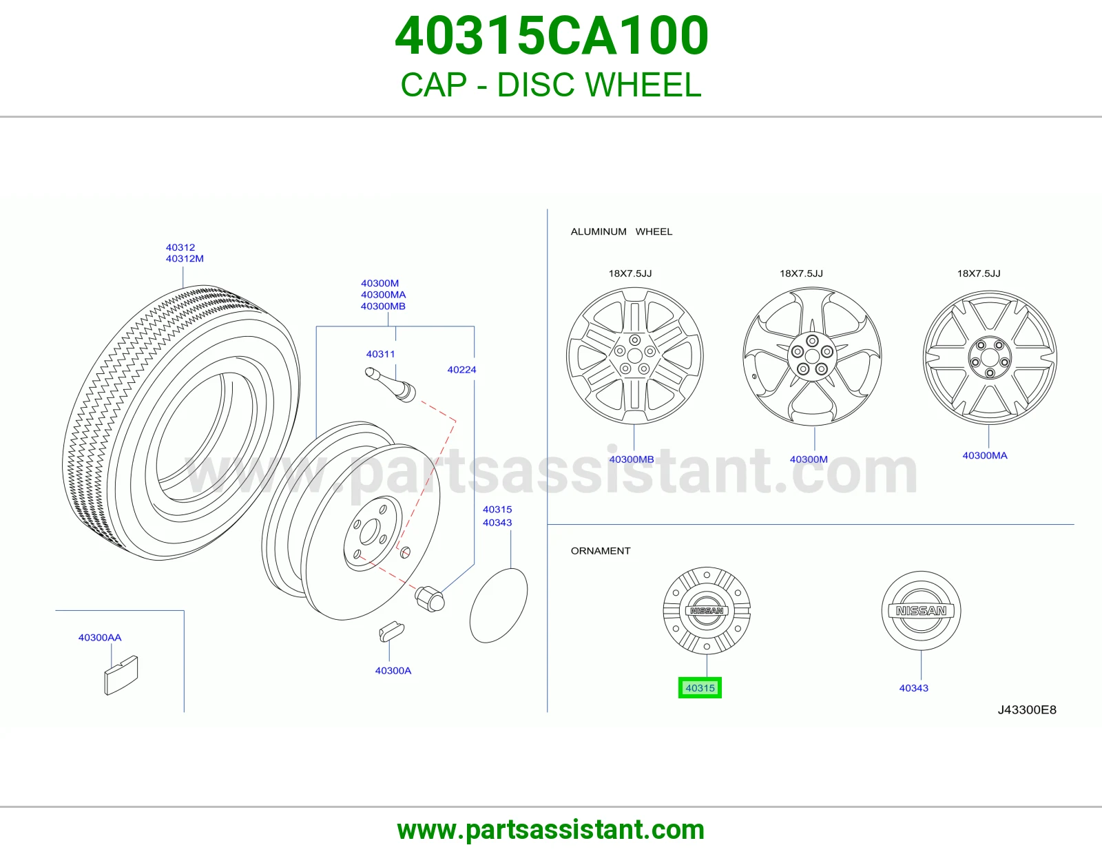 طاسه كفر 40315CA100