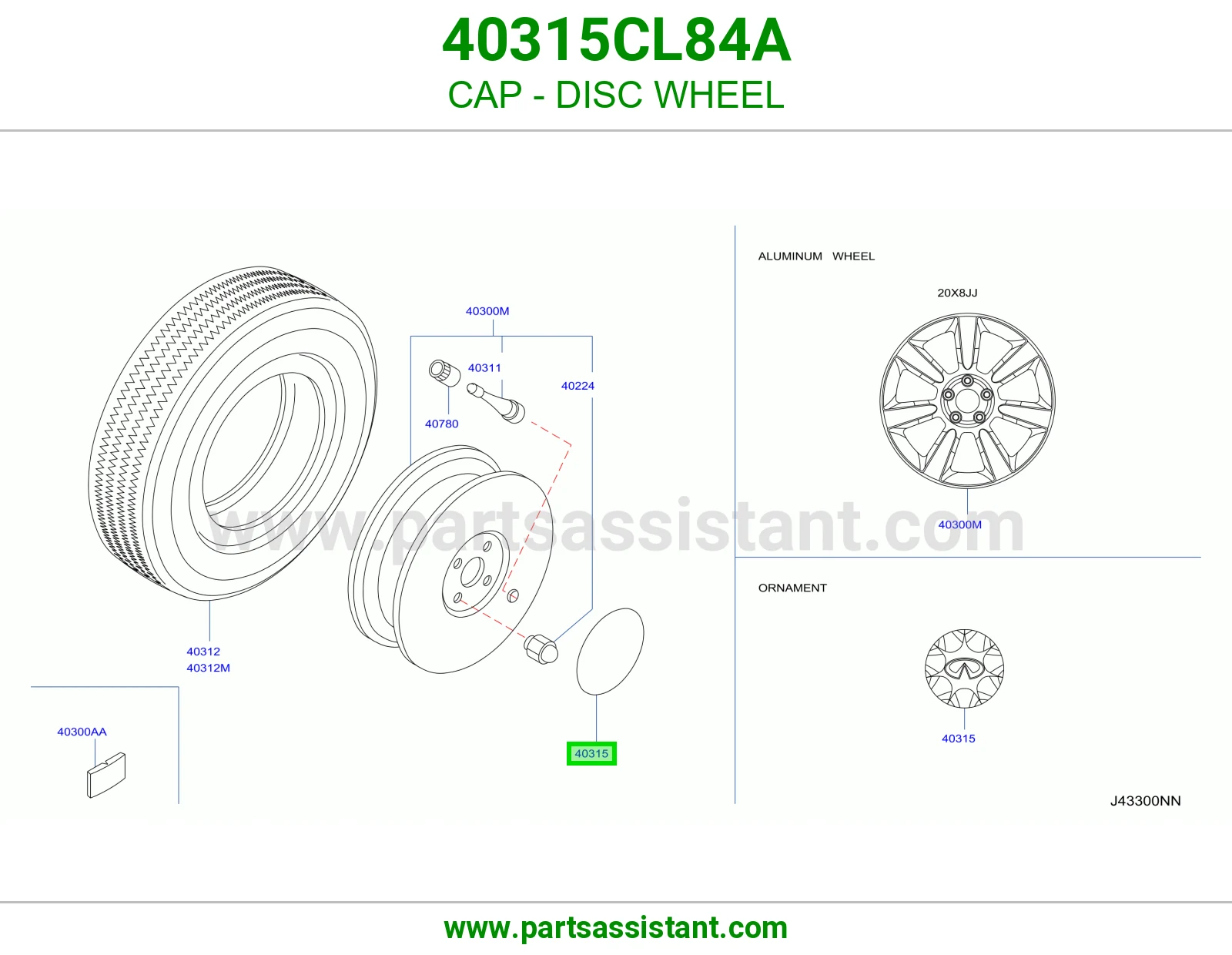 طاسه كفر 40315CL84A
