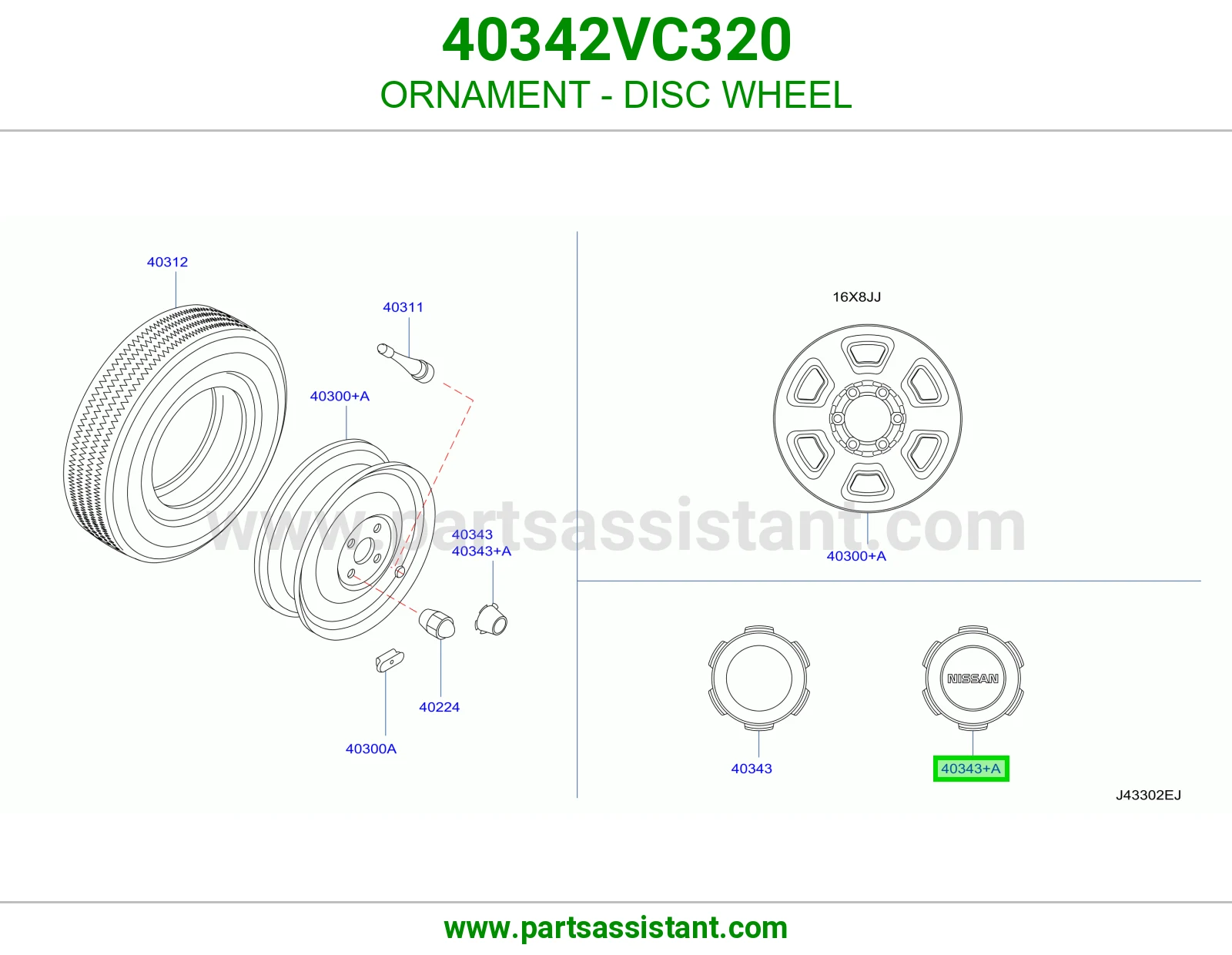 علامة جنط 40342VC320