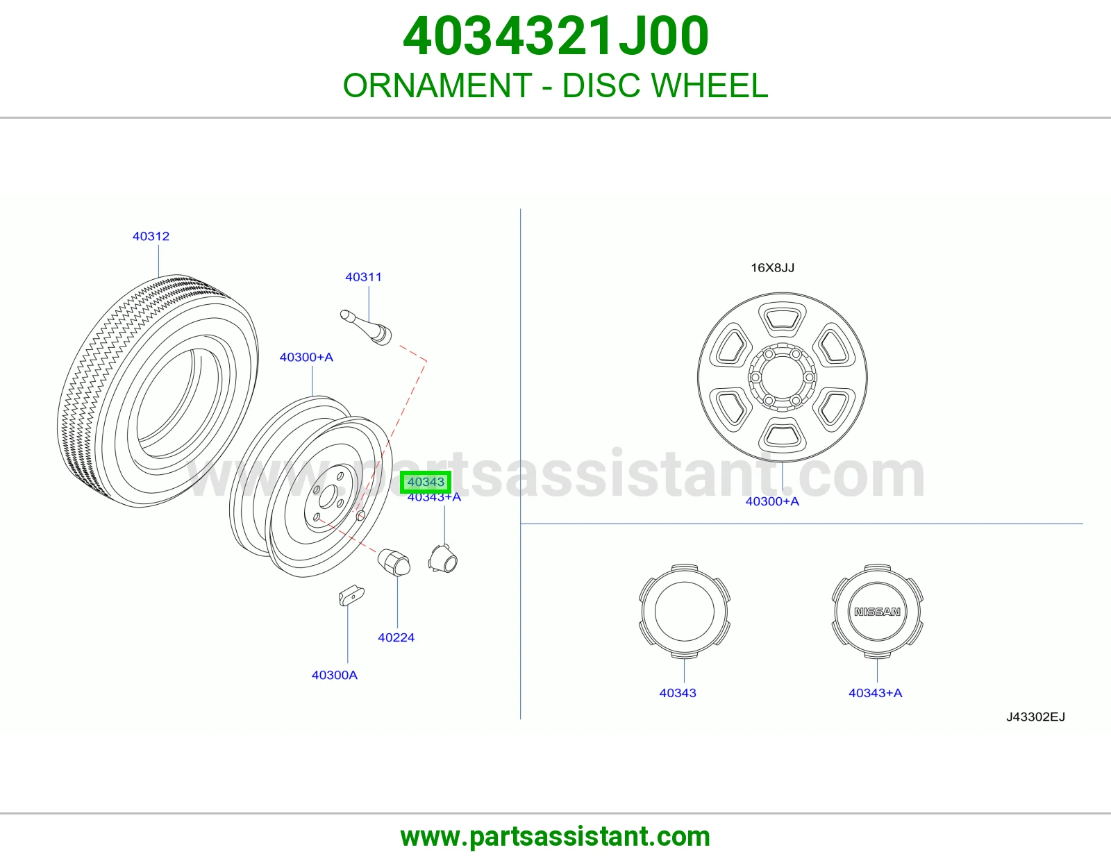 طاسه كفر 4034321J00