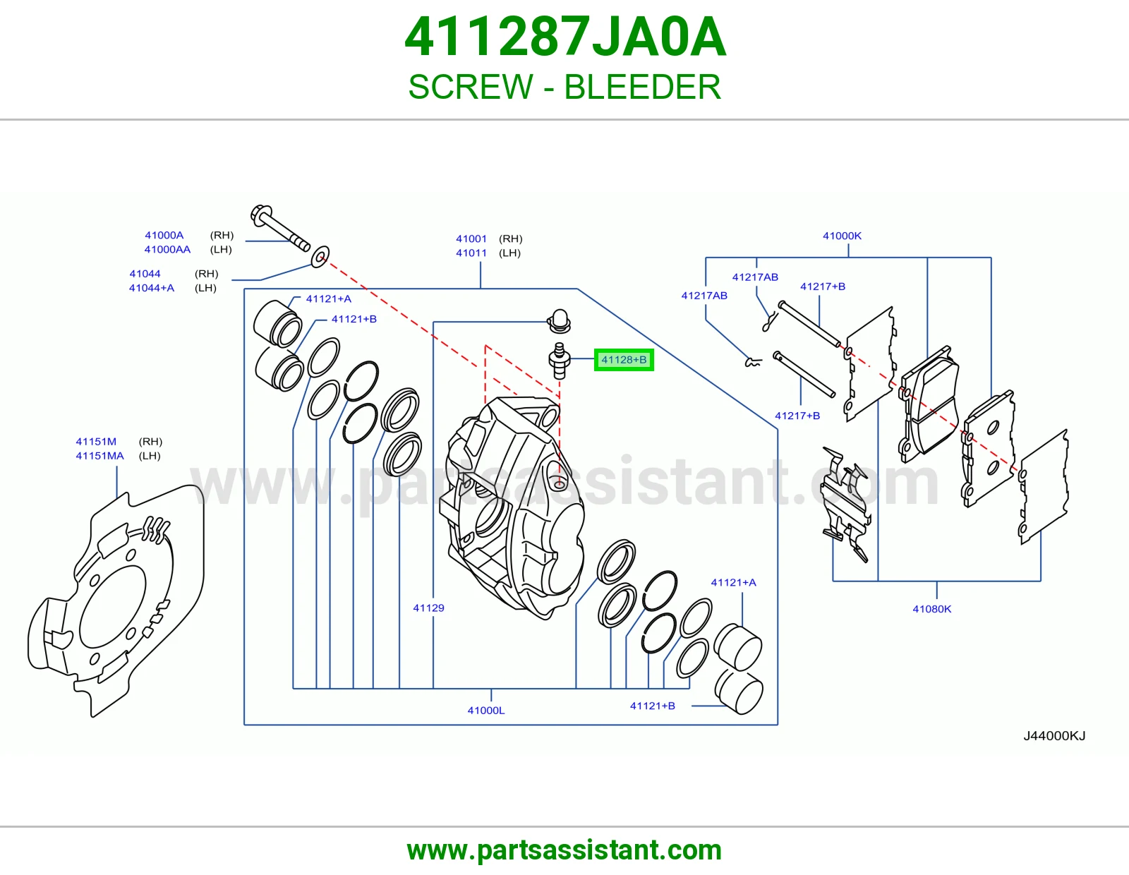 برغي بلف تنفيس 411287JA0A