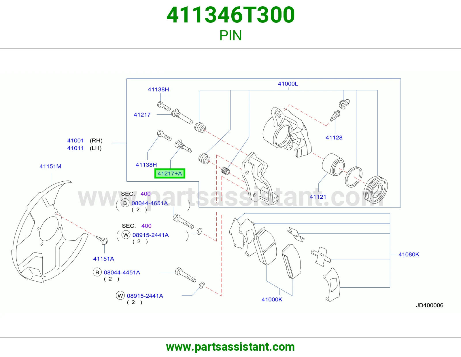 مسمار 411346T300