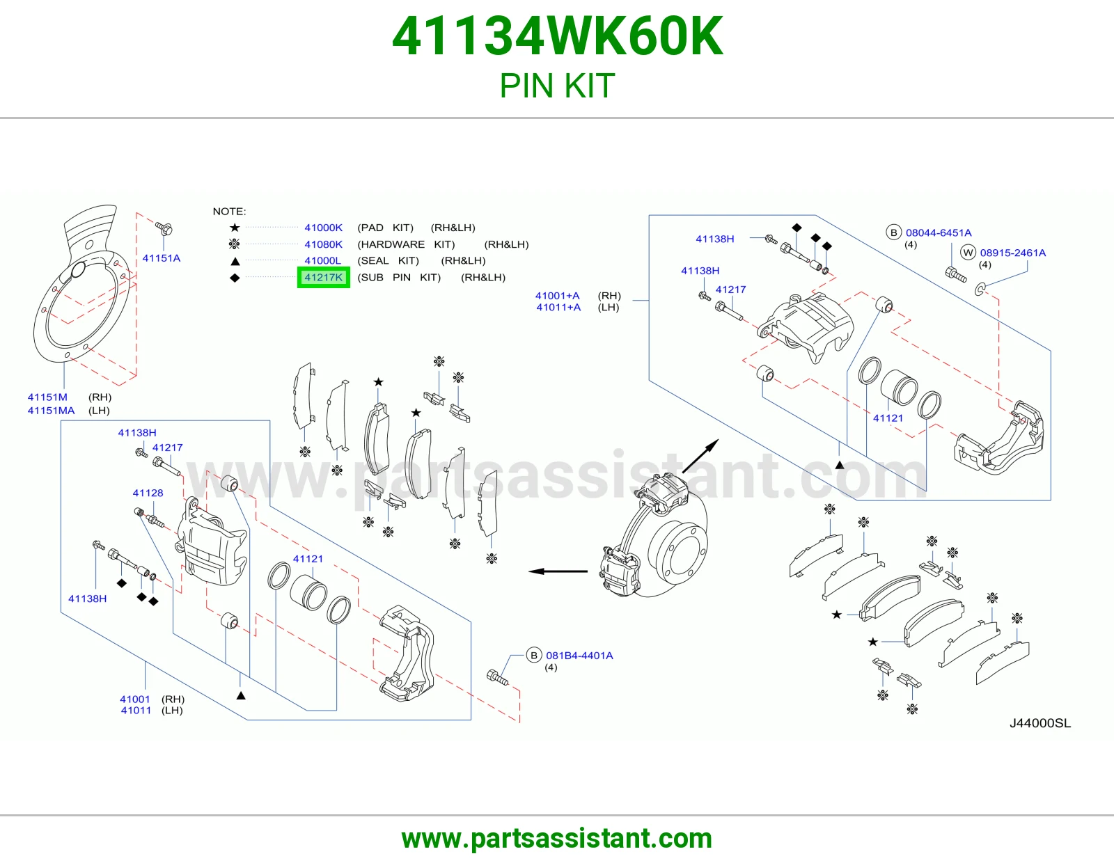 طقم بنوز 41134WK60K